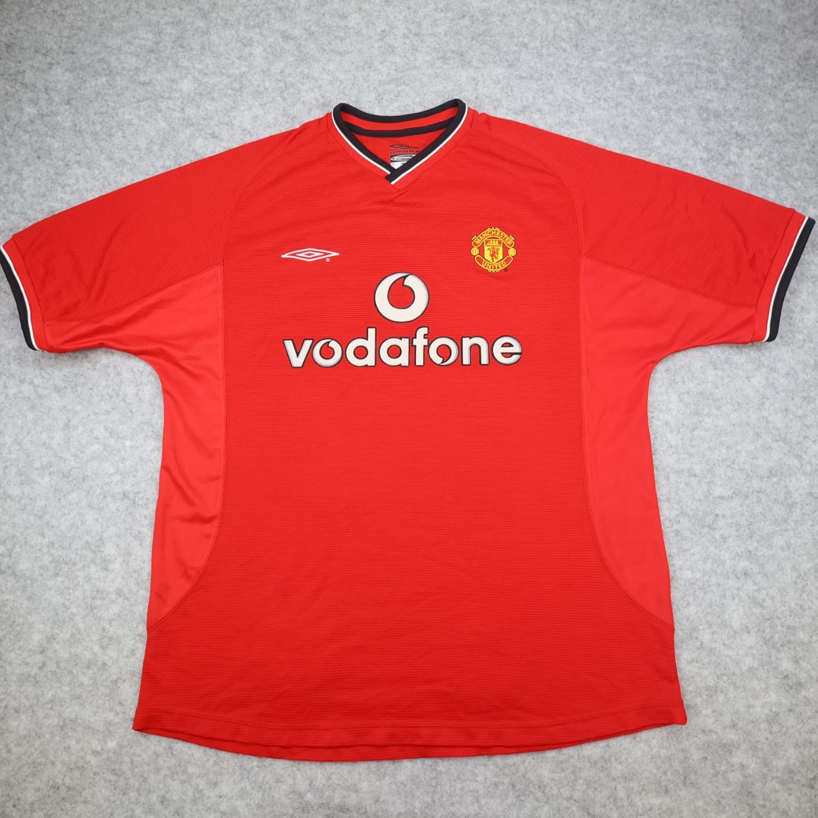Vintage Manchester United Shirt Large Red Home 2000 2002 Umbro Jersey Football
