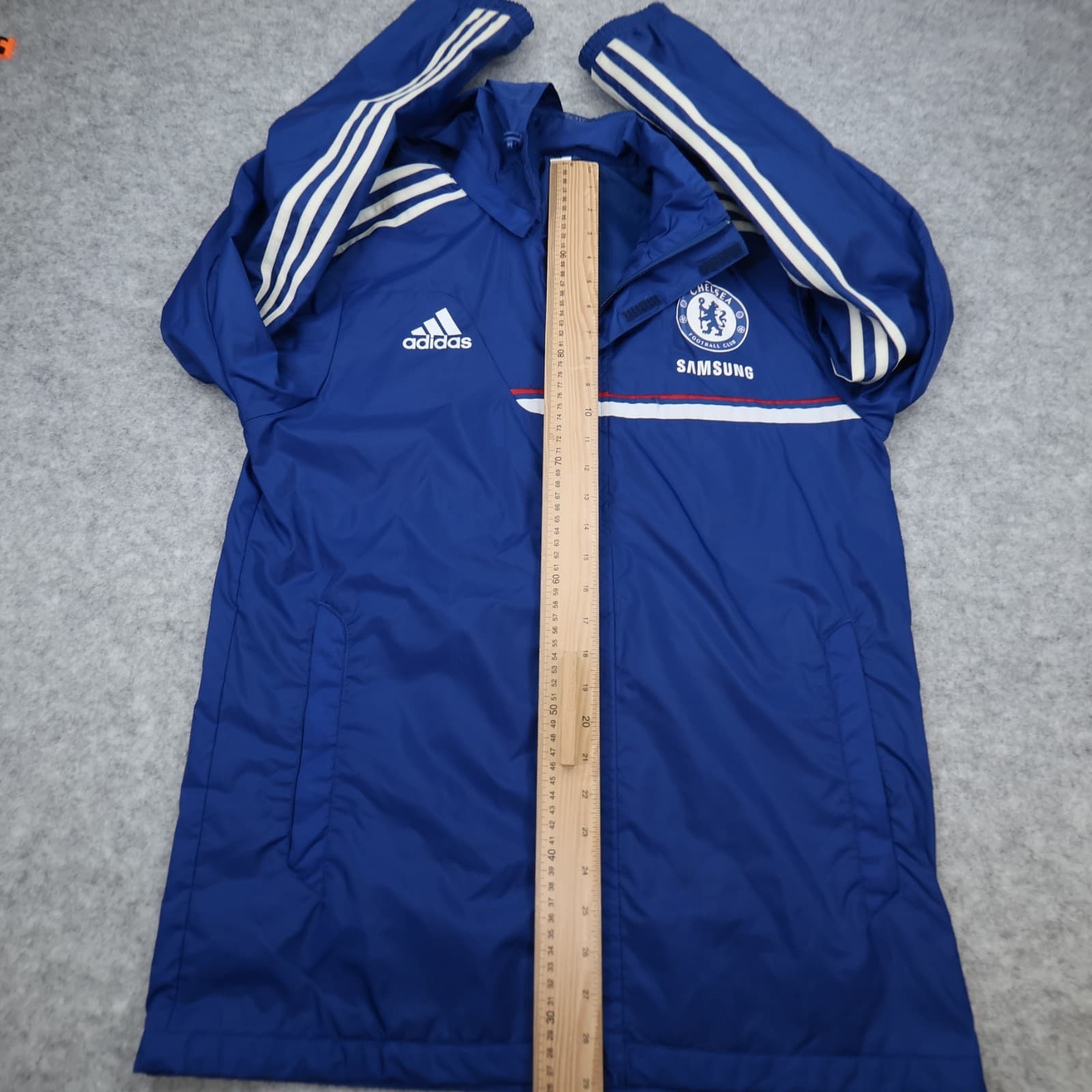 Chelsea Football Jacket Medium Blue Training Windreaker Adidas 2012 13 Full Zip photo 10