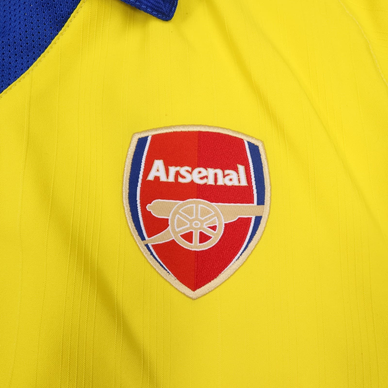 Arsenal Shirt Medium Yellow Away Kit 2003 2004 Nike Soccer Jersey O2 photo 4