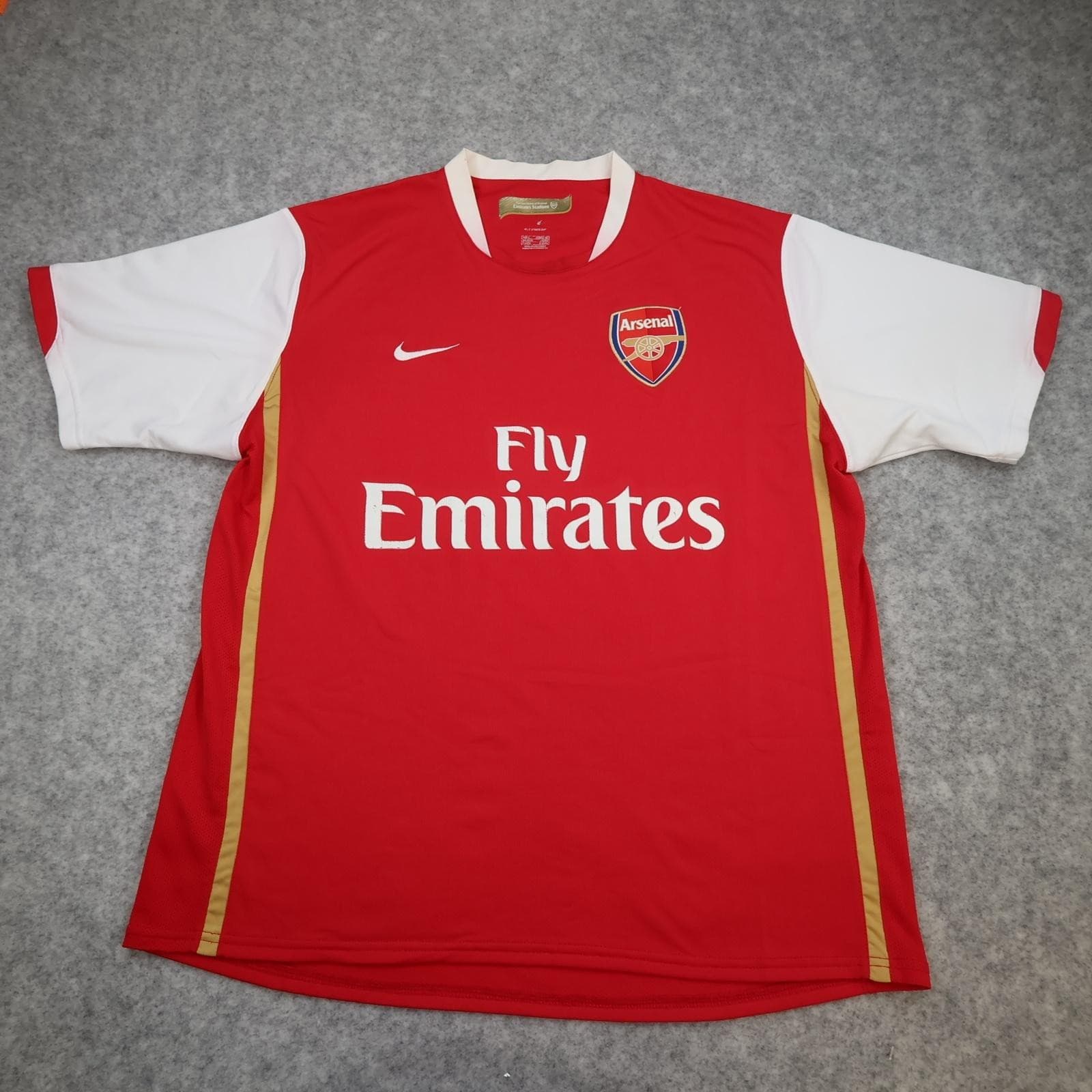 Arsenal Shirt Mens Large Red Home 2006 2008 EPL Football Nike Soccer Jersey