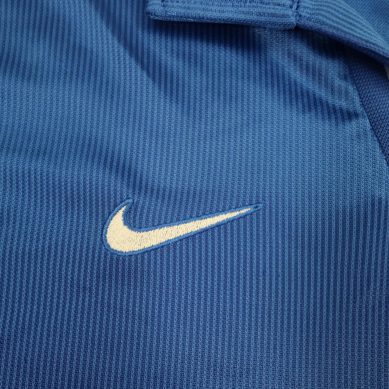 Vintage Italy Home Shirt Mens Medium Blue 1997 1998 Nike Dri Fit FIGC Jersey photo 4