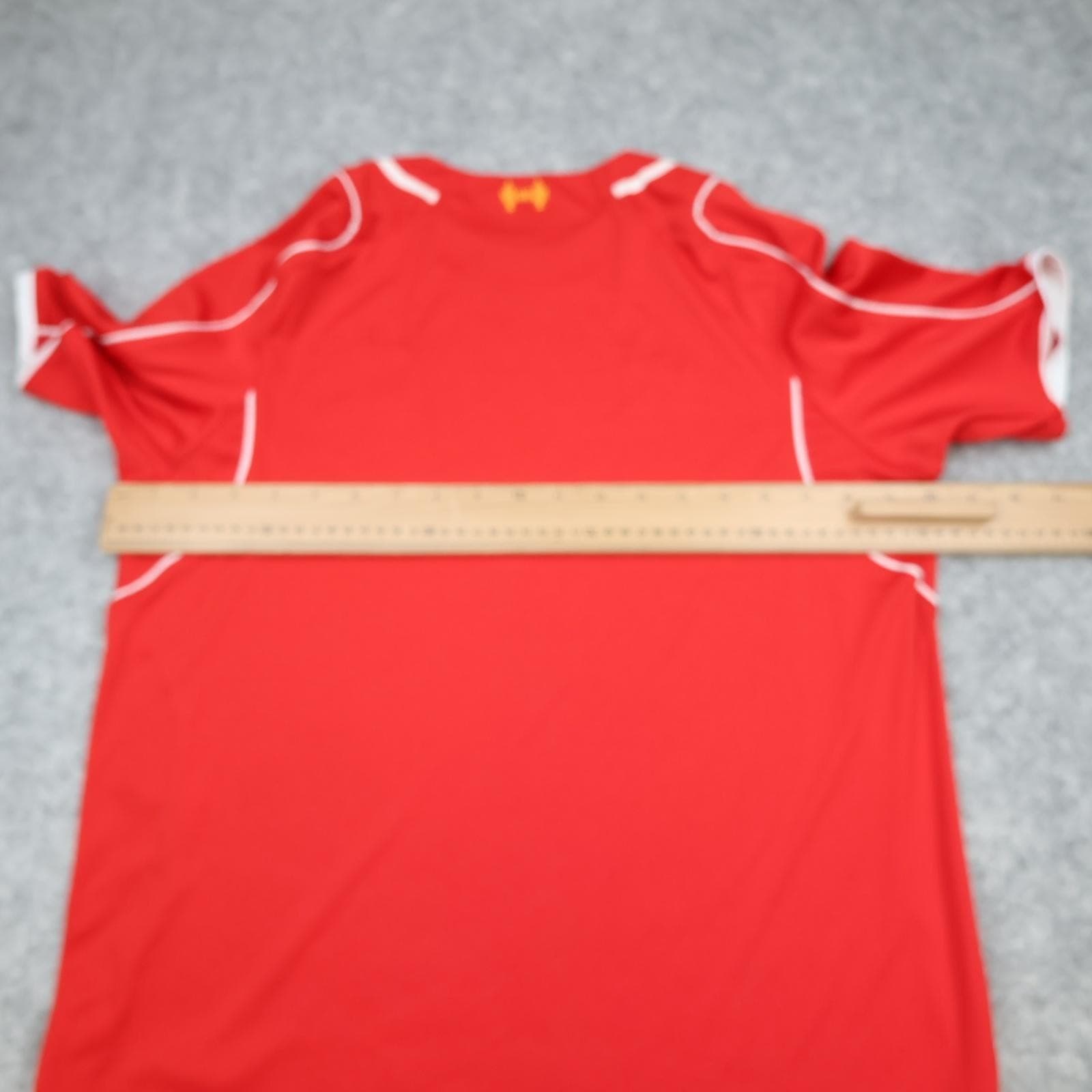 Liverpool Shirt Mens Medium Red Home 2014 2015 Football Warrior Soccer Jersey photo 10