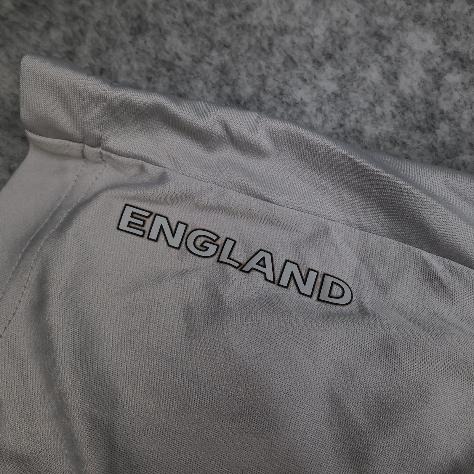 England Training Drill Top Mens XL Grey Short Sleeve Football Umbro 2000s photo 6