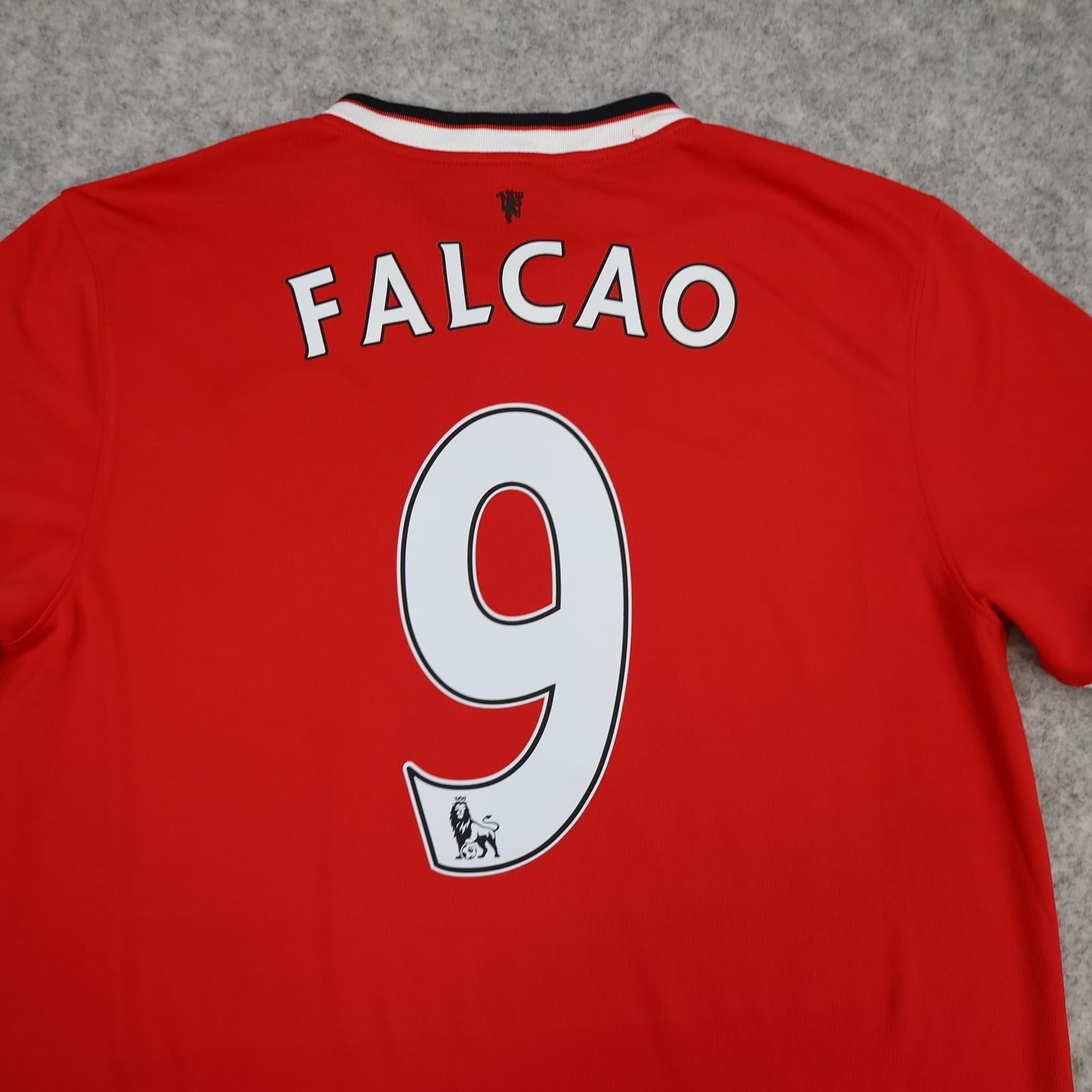 Manchester United Shirt Mens Medium Red Home 2014 2015 Football Nike Falcao 9 photo 3