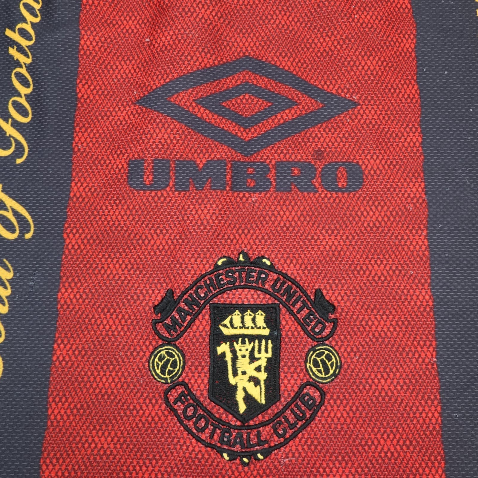 Vintage Manchester United Shirt Medium Red Training Kit 1994 1995 Umbro Jersey photo 10