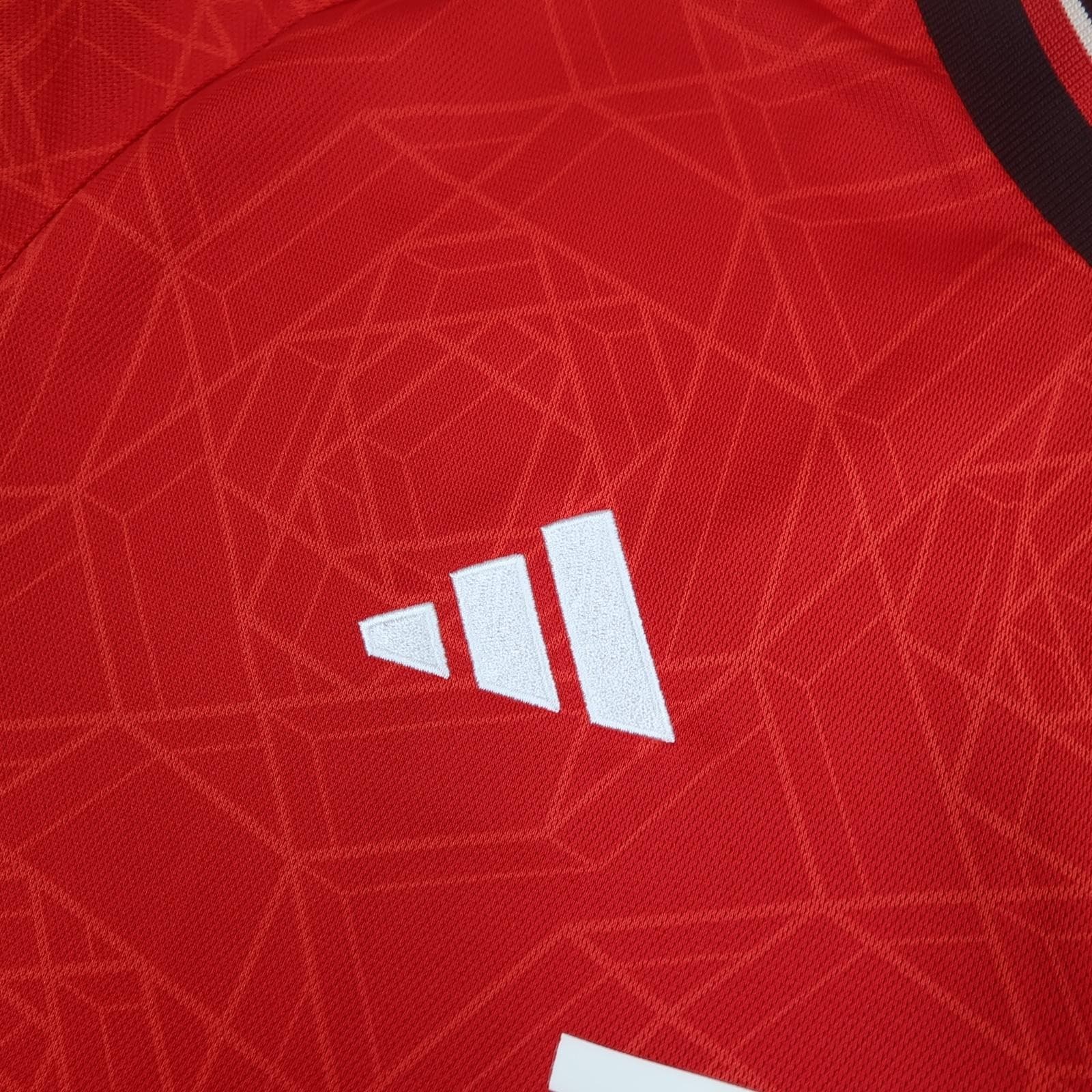 Manchester United Shirt Mens 2XL Red Home 2023 2024 Adidas Soccer Jersey photo 5