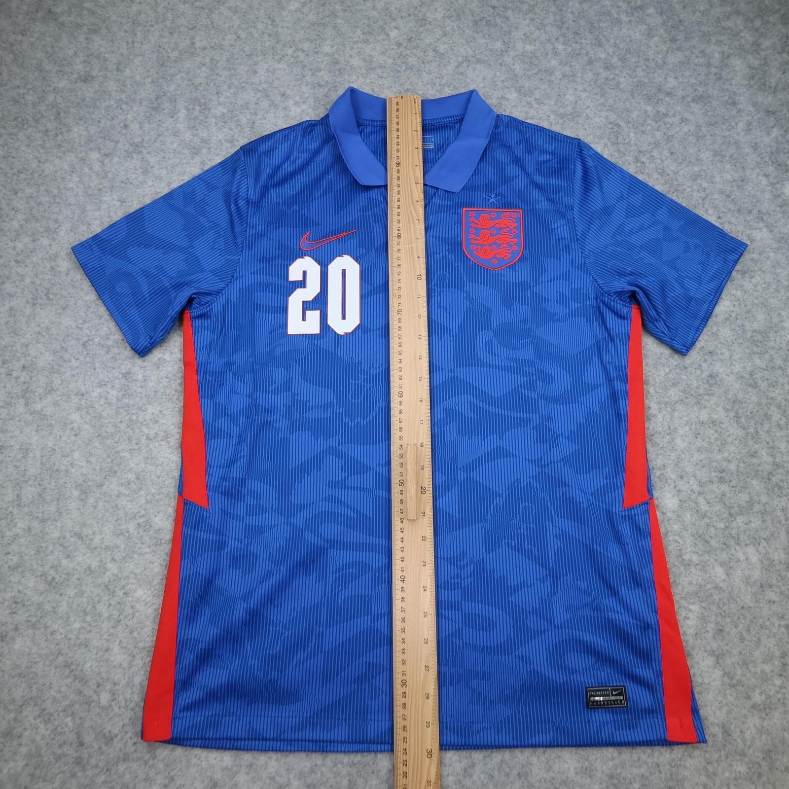 England Away Shirt Mens Large Blue 2020 2021 Football Nike Dri Fit Foden 20 photo 13