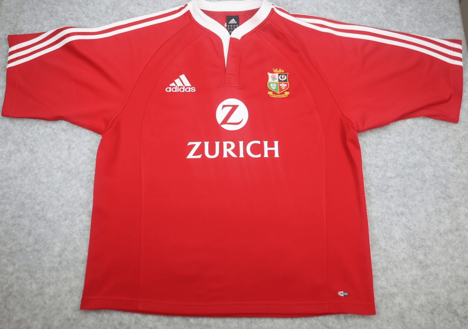 Vintage British & Irish Lions Rugby Shirt Extra Large Zurich Adidas Jersey 2005