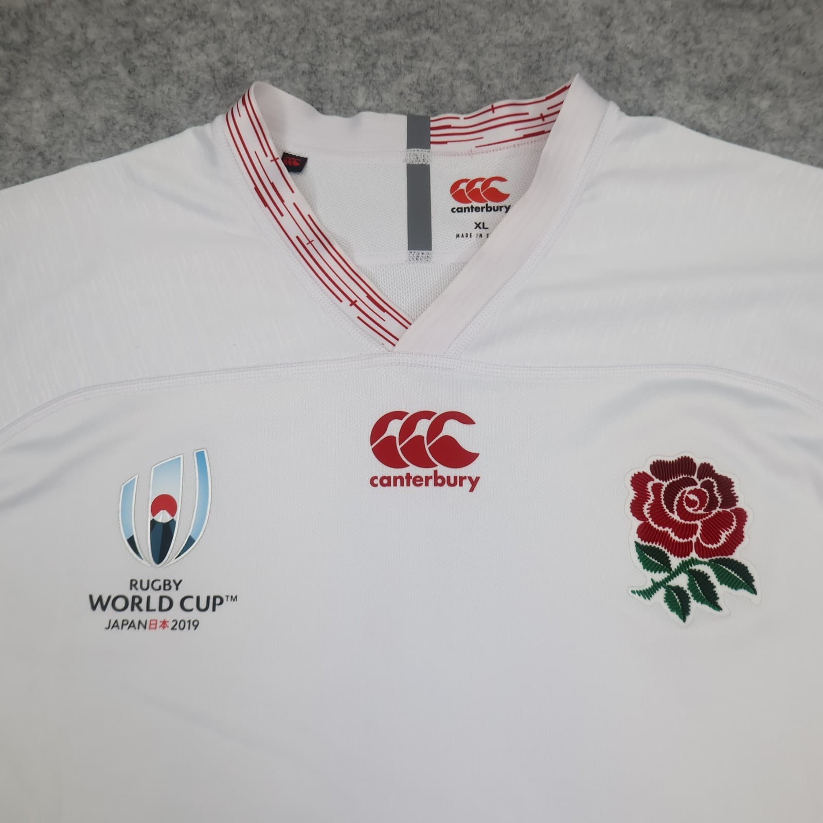 England Rugby Shirt Extra Large White Home Kit 2019 Japan World Cup Canterbury photo 3