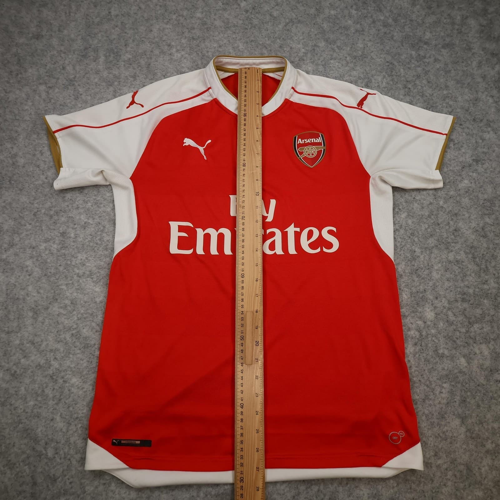 Arsenal Shirt Mens Medium Red Home 2015 2016 Football Puma Soccer Jersey photo 12