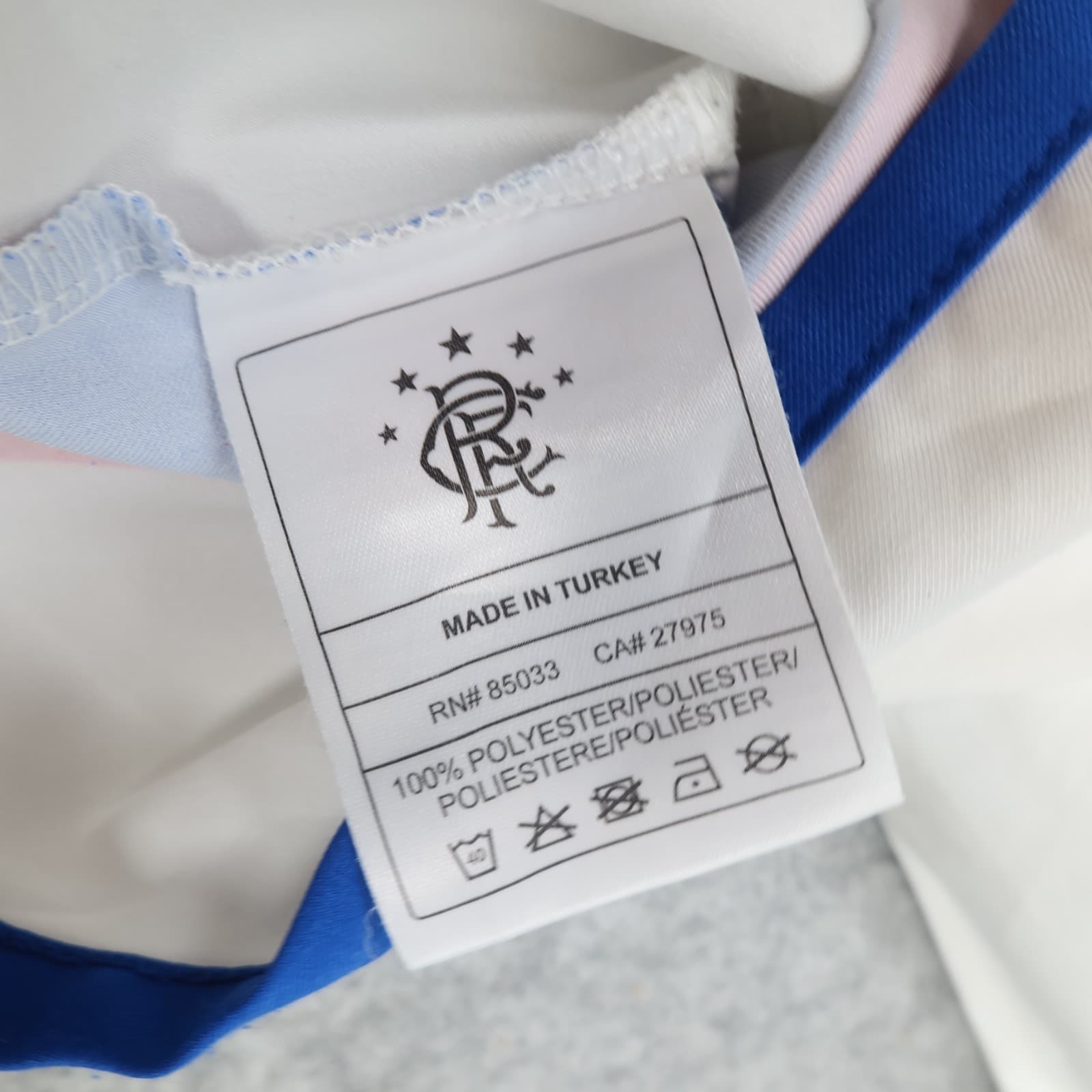Vintage Rangers Football Shirt Extra Large White Away Kit 2004 2005 Diadora Mens photo 10