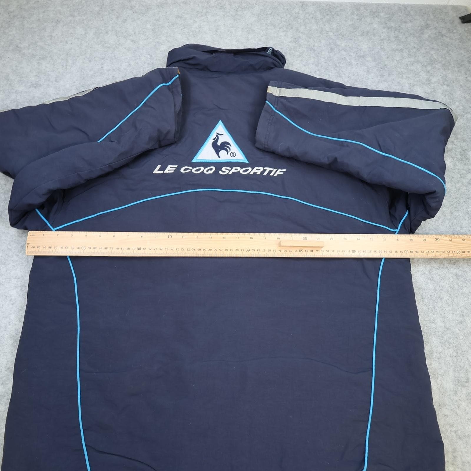 Vintage Manchester City Jacket Mens 2XL Navy EPL 2002 2003 Le Coq Sportif Eidos photo 13