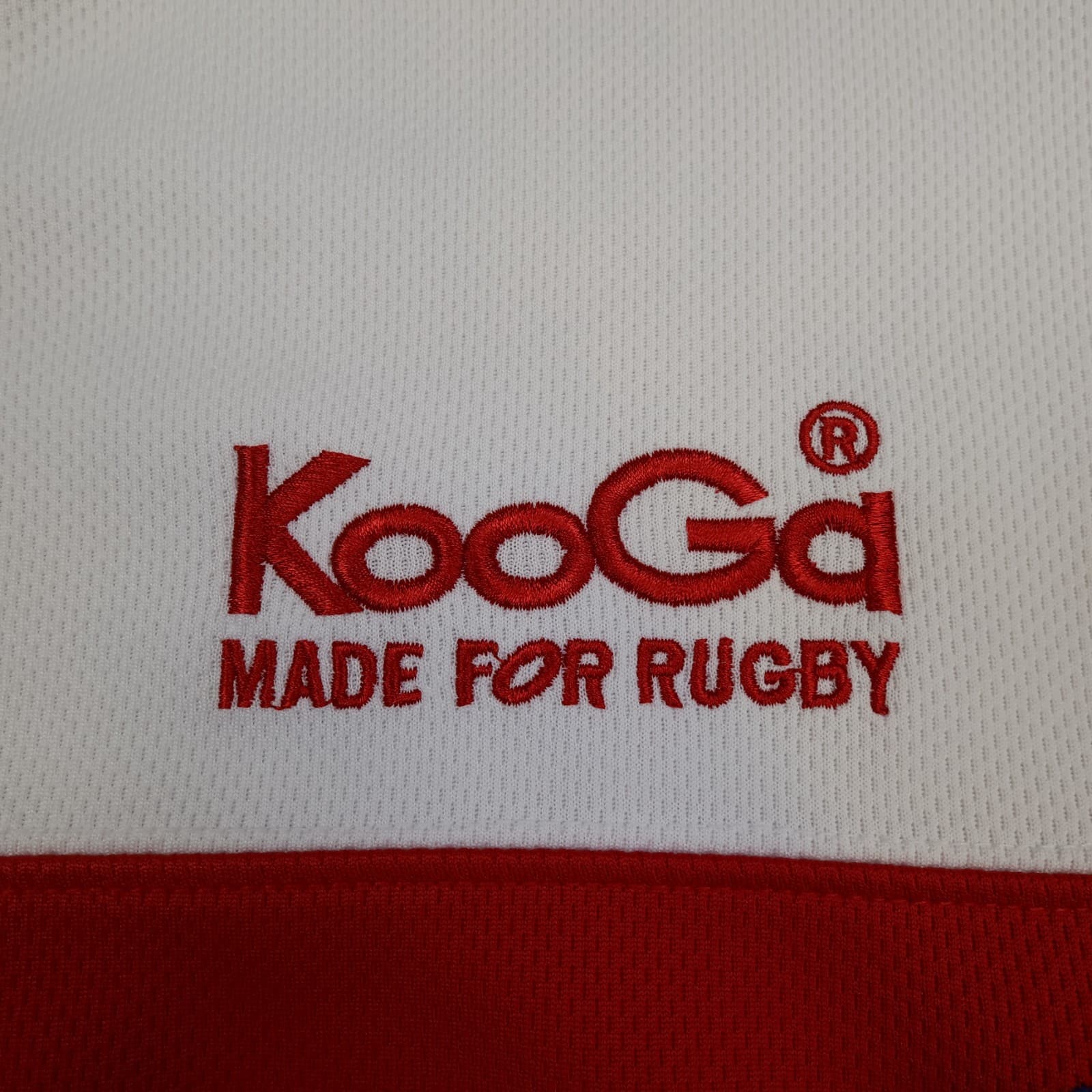 Wigan Warriors Rugby Shirt Large Red Striped Jersey 2013 2014 Kooga Jersey 44" photo 5