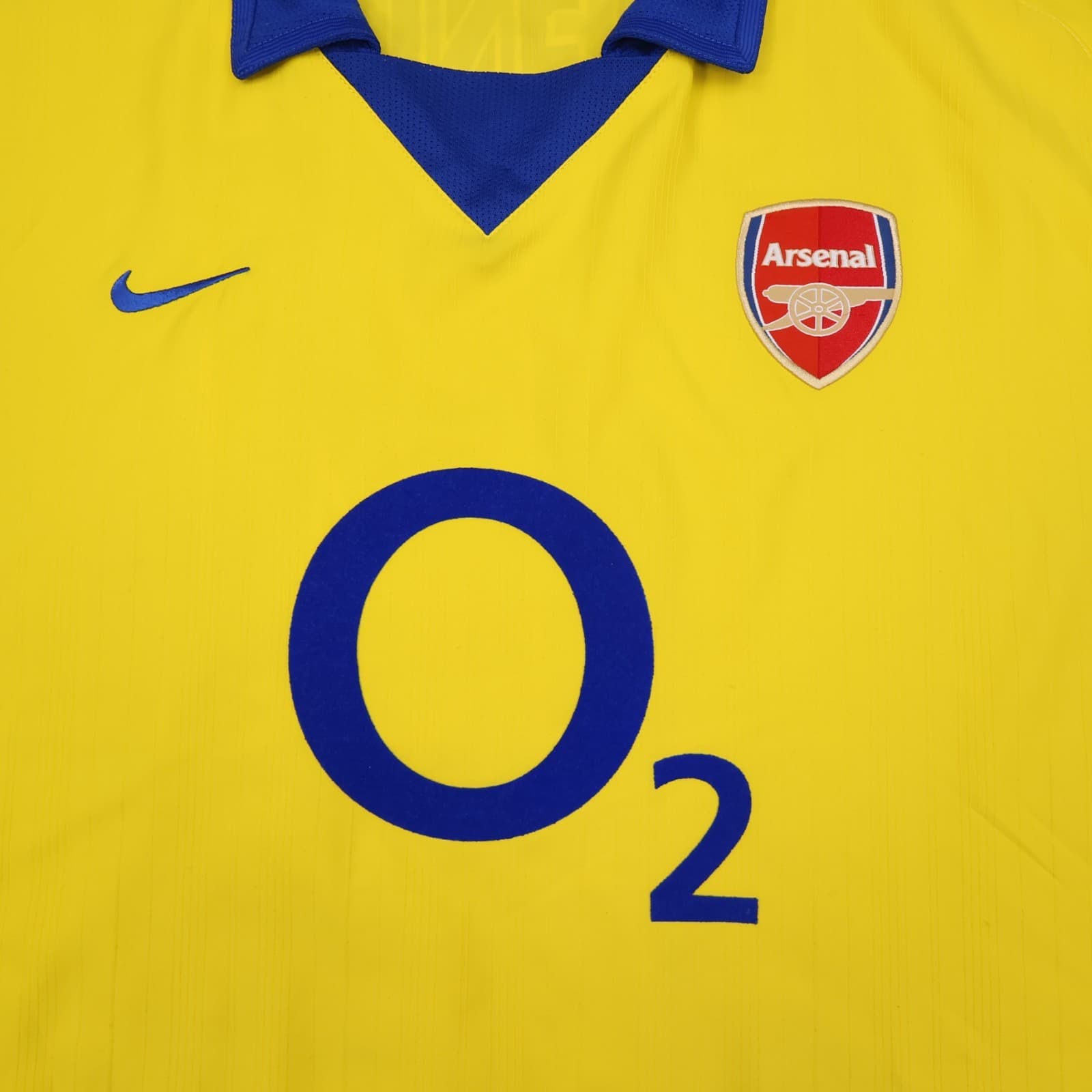 Arsenal Shirt 2XL Yellow Away Kit 2003 2004 Nike Jersey Thierry Henry O2 XXL photo 5