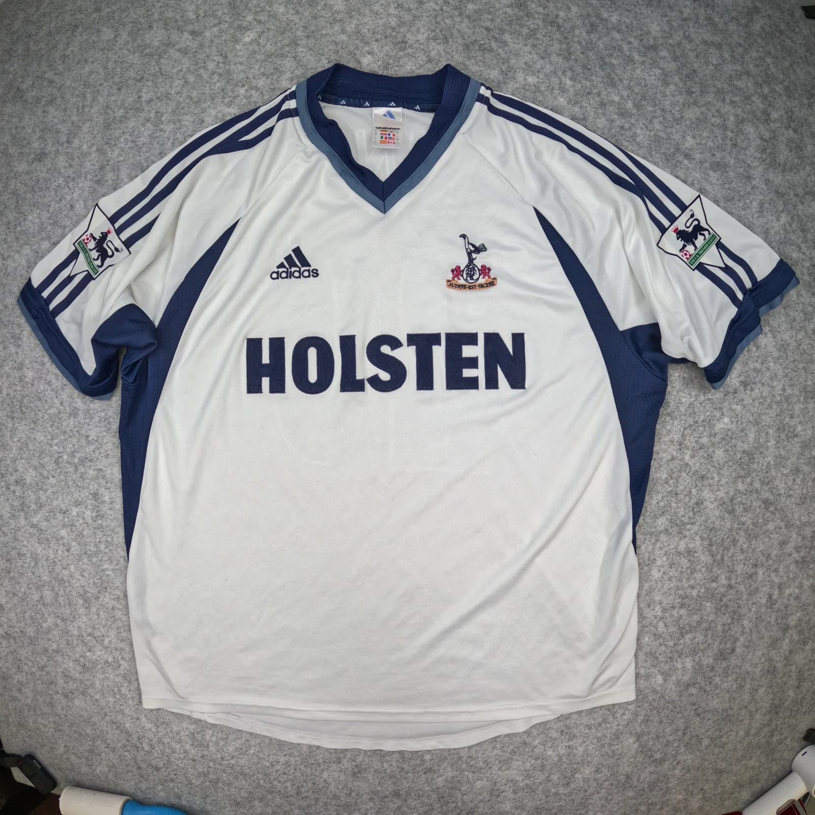Tottenham Hotspur Shirt Extra Large White Home 2001 2002 adidas Ledley King 26