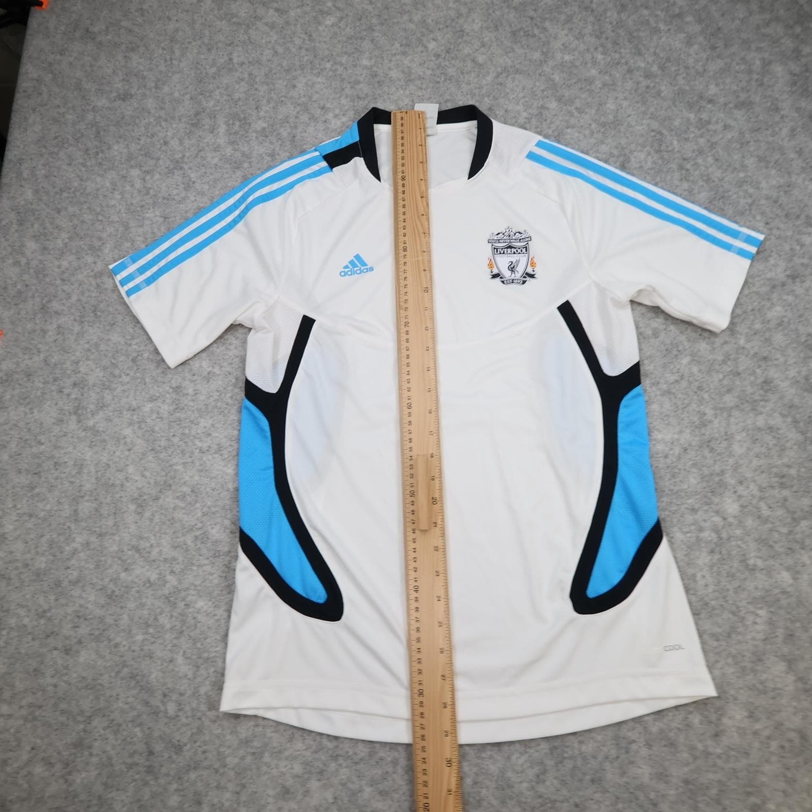 Liverpool Training Shirt Mens Medium White 2011 2012 Football Adidas Climacool photo 11