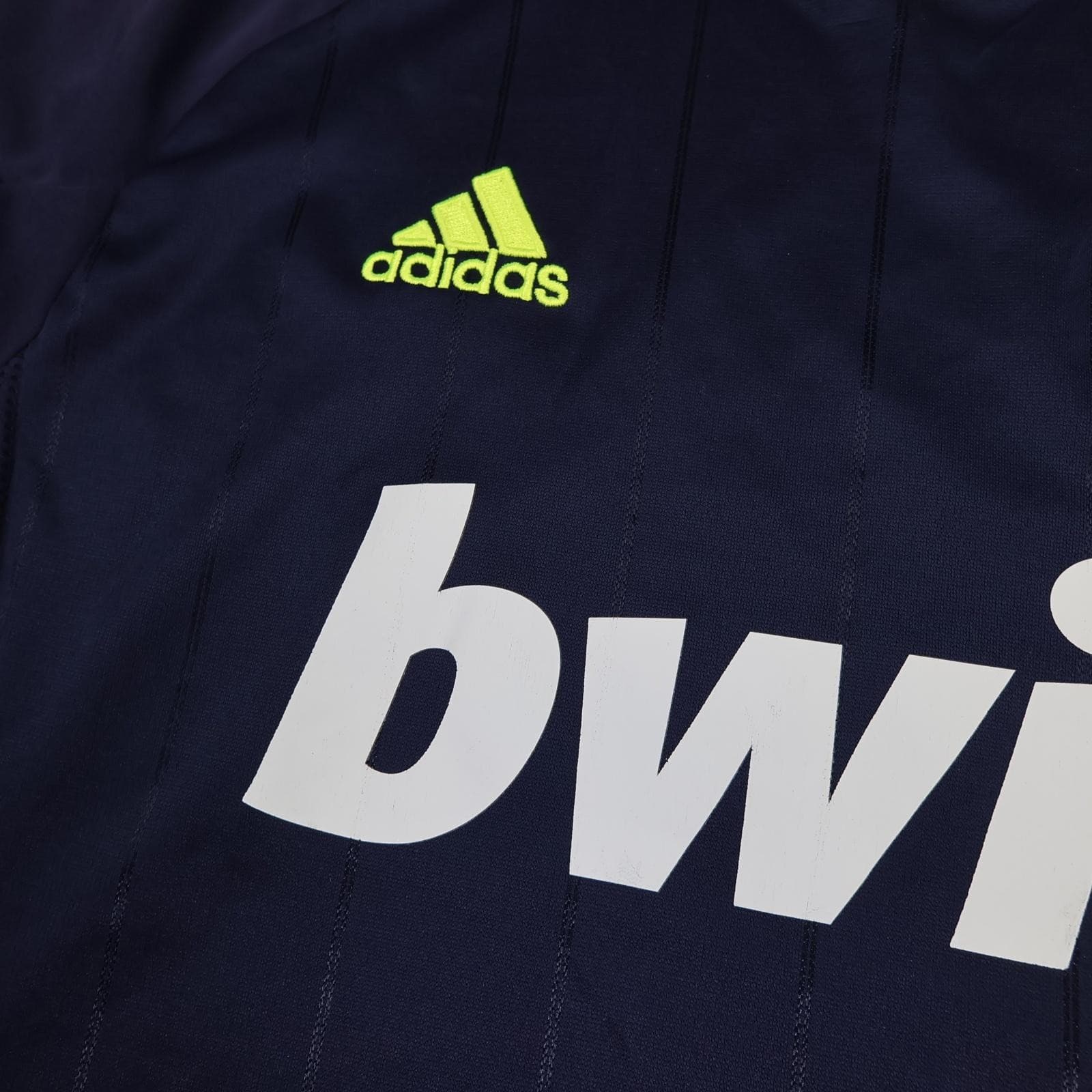 Real Madrid Shirt Mens Medium Blue Away 2012 2013 La Liga Football Adidas Bwin photo 4