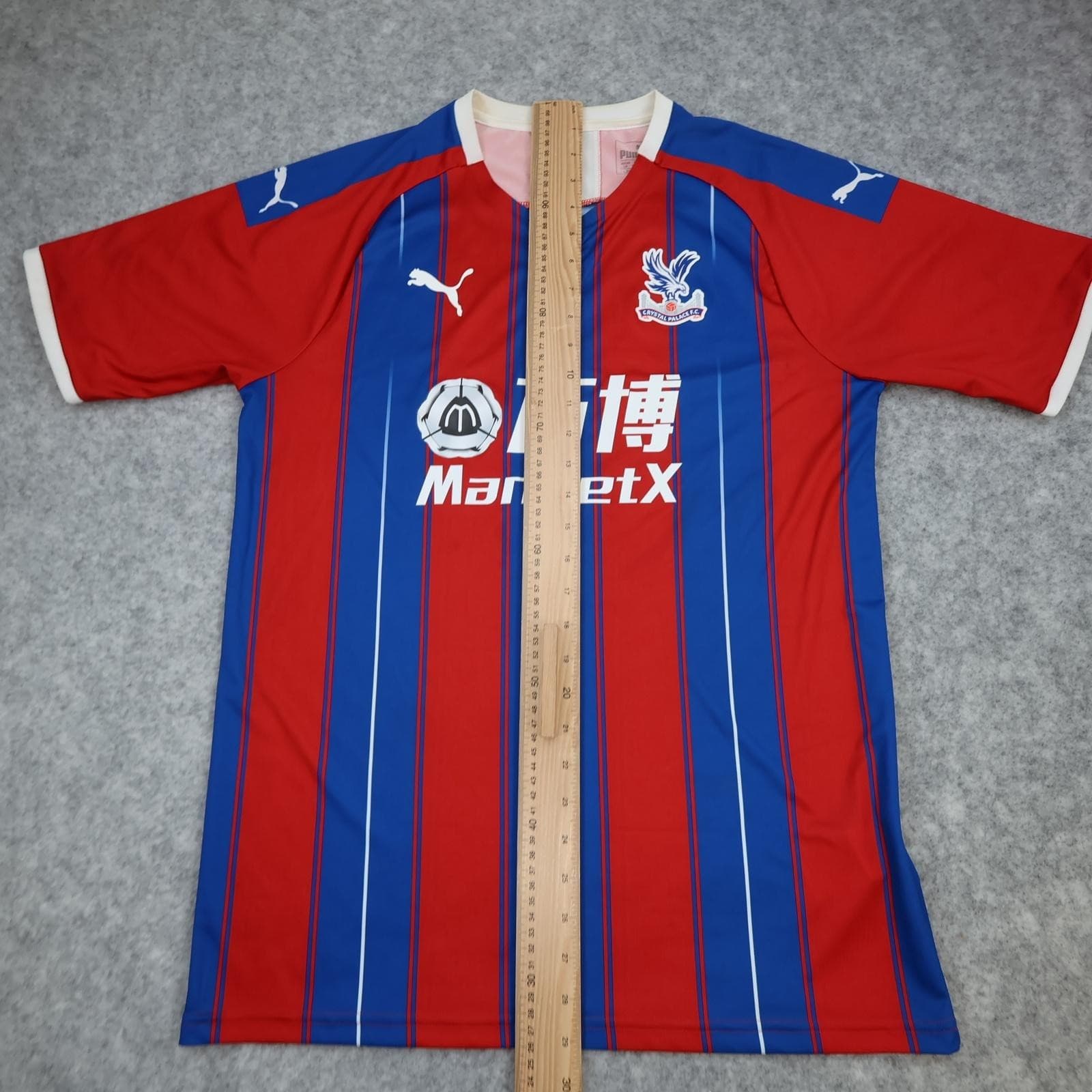 Crystal Palace Shirt Mens Large Home Multi EPL Football Puma 2019 2020 Jersey photo 11