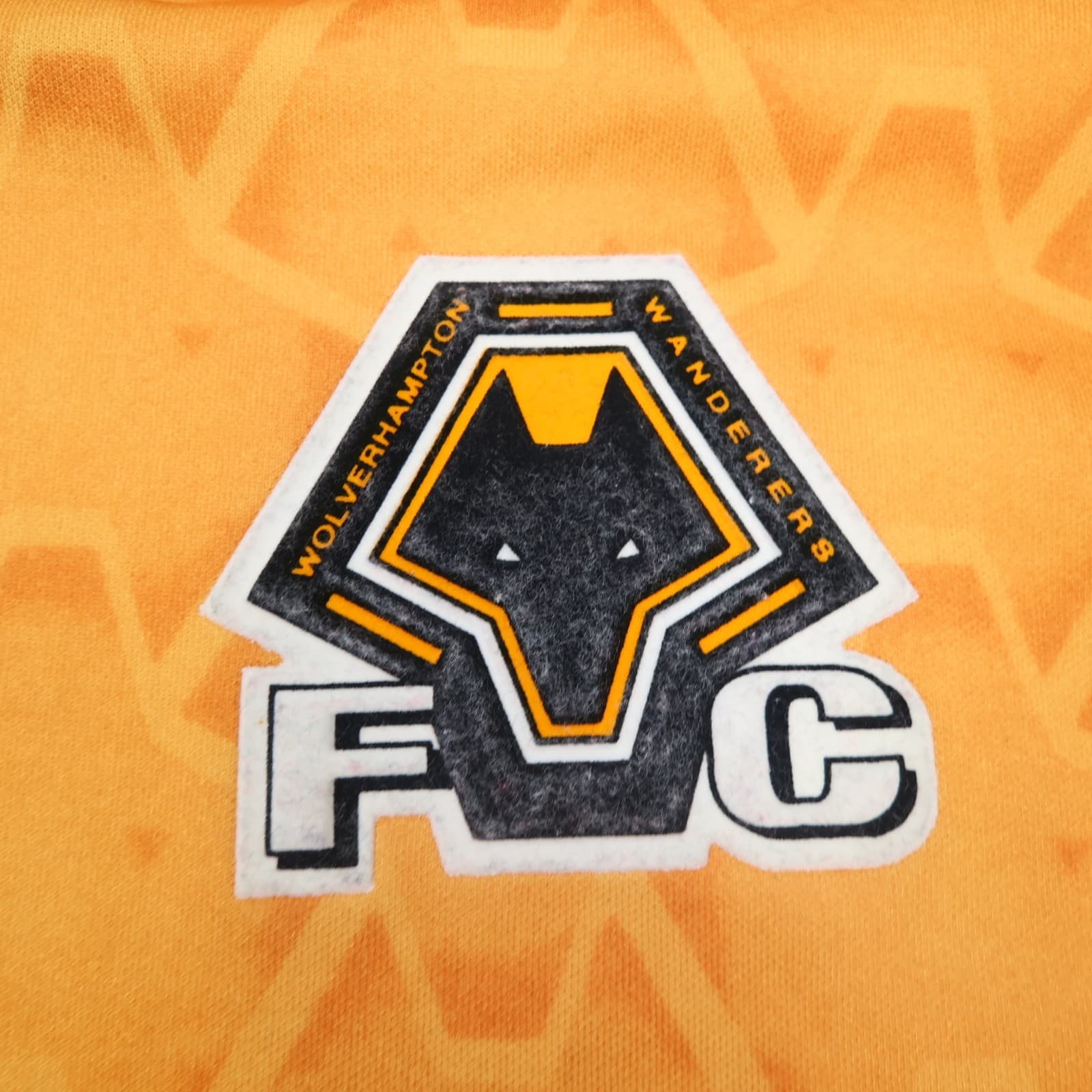 Vintage Wolves Football Shirt Large Orange Home Kit 1996 1998 Puma Jersey photo 6