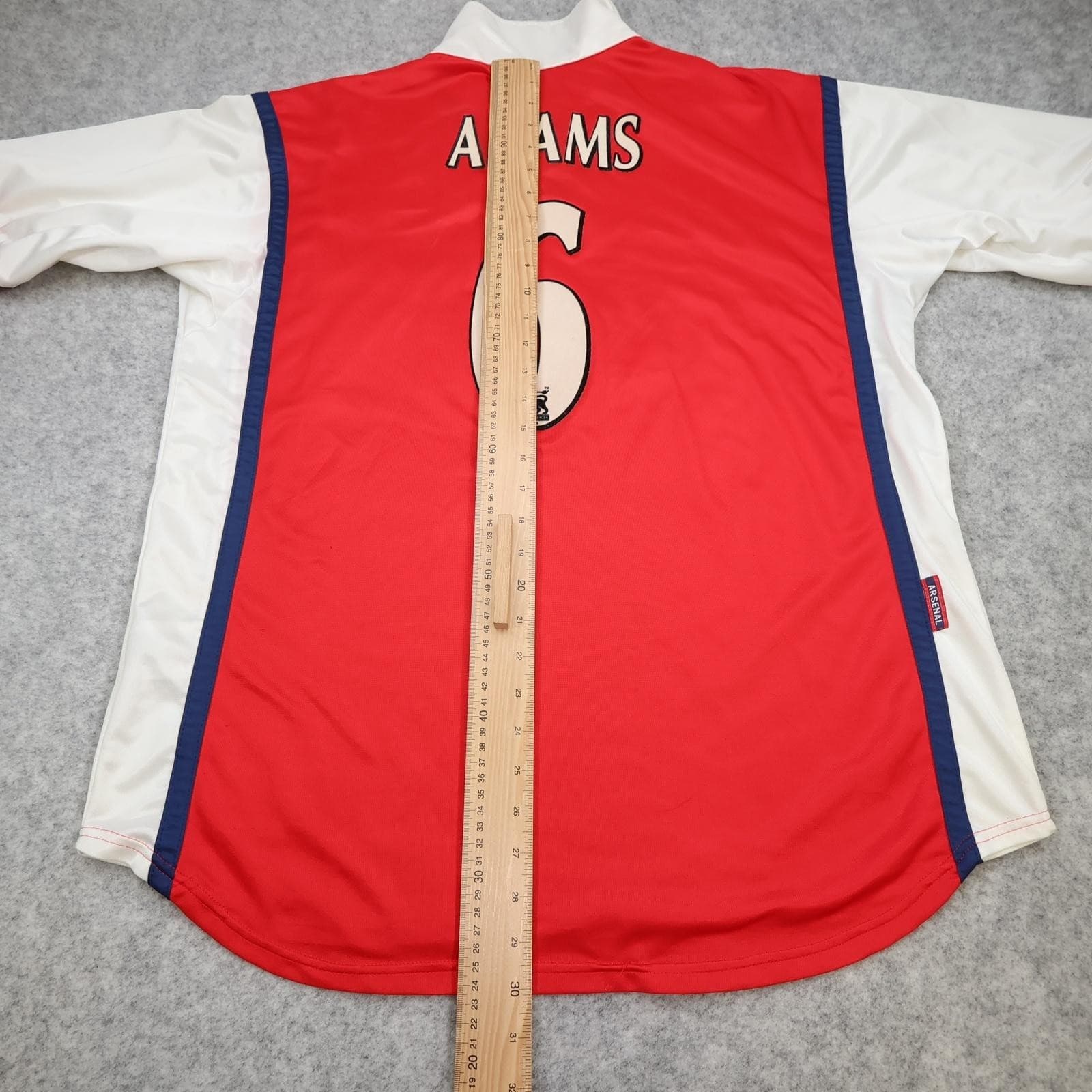 Vintage Arsenal Shirt Mens XL Red Home 1998 1999 Nike JVC Adams 6 Soccer Jersey photo 14