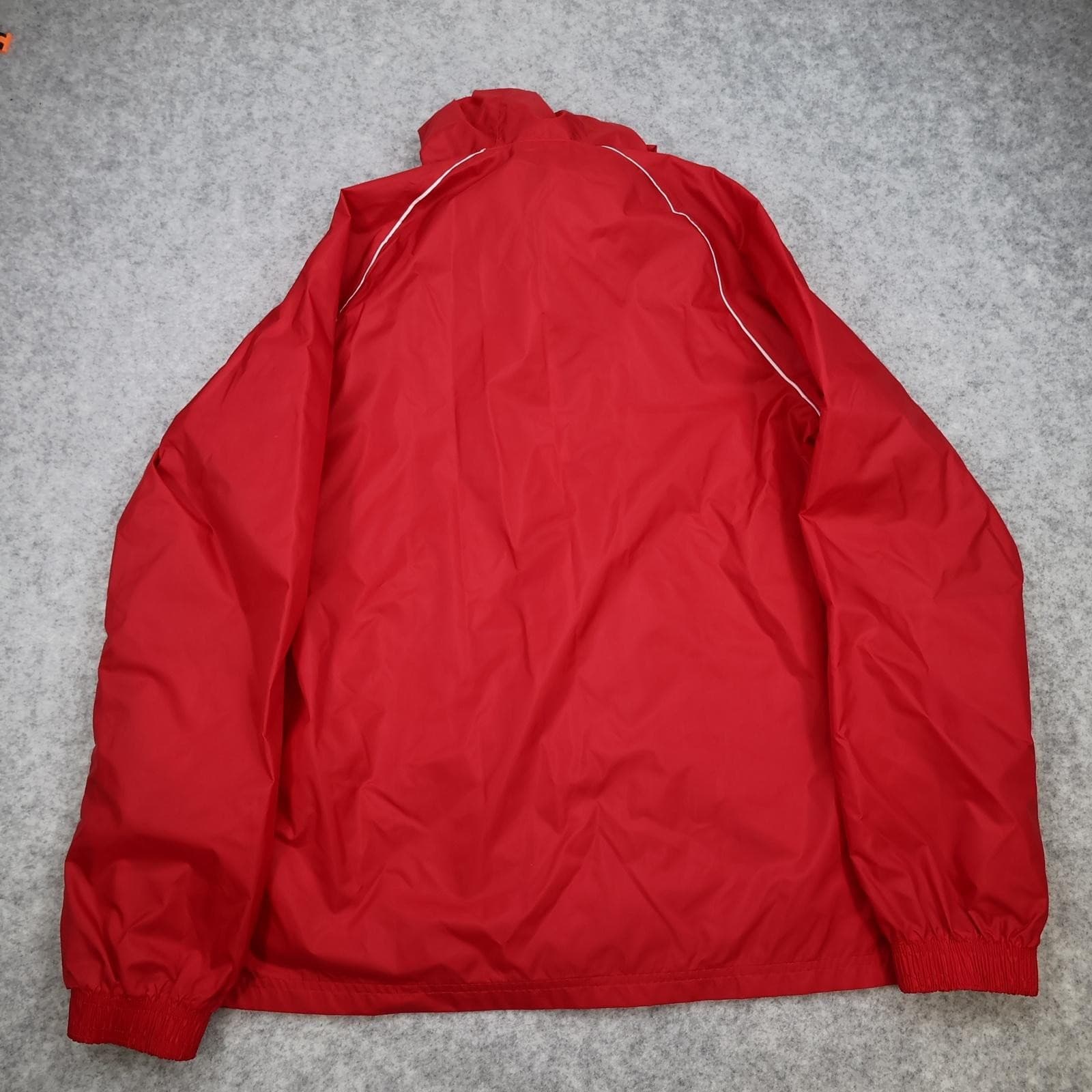 Bayern Munich Jacket Mens Medium Red 2017 2018 Adidas Rain Full Zip Top photo 2
