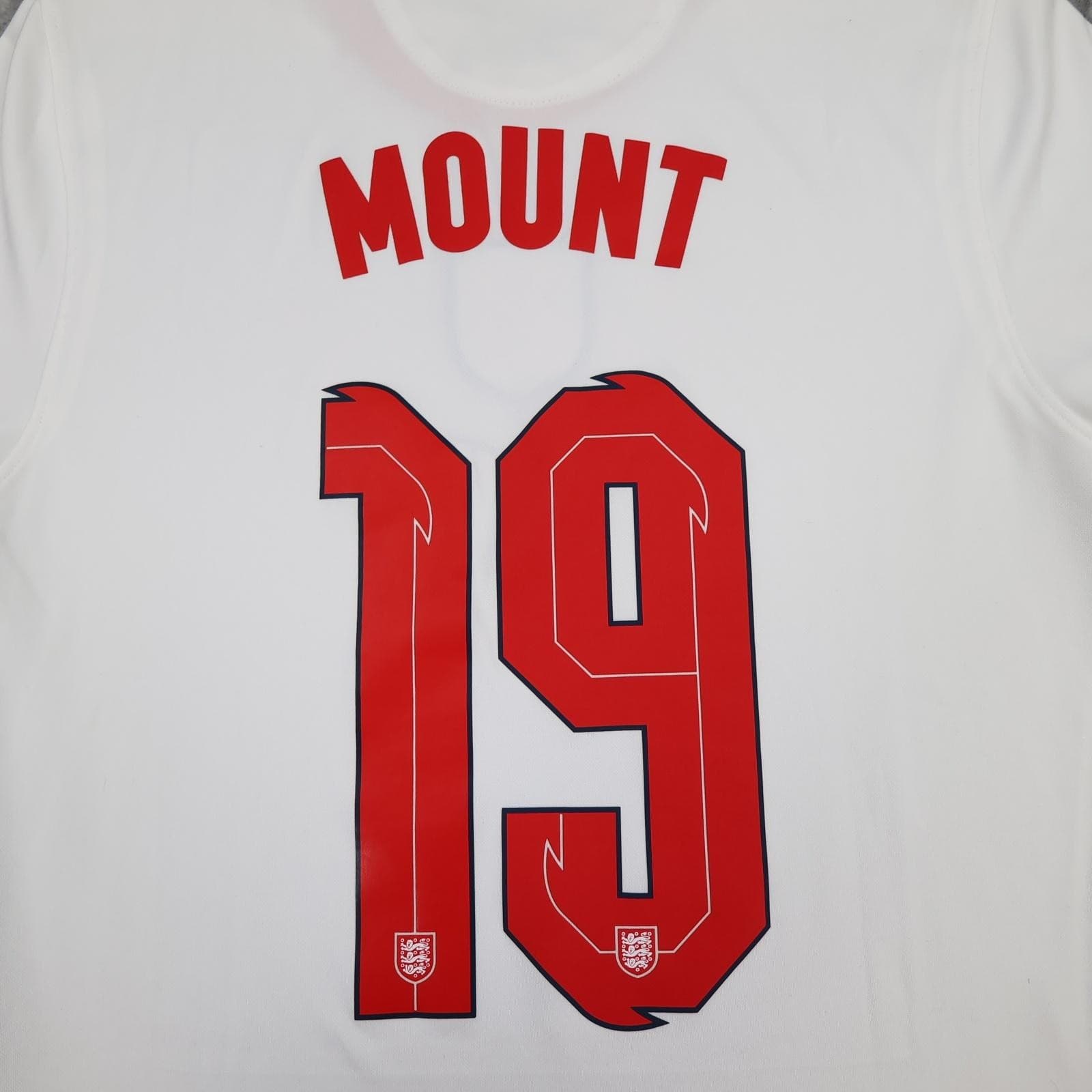 England Home Shirt Mens Medium White 2020 2021 Nike Dri Fit Mount 19 Jersey photo 3
