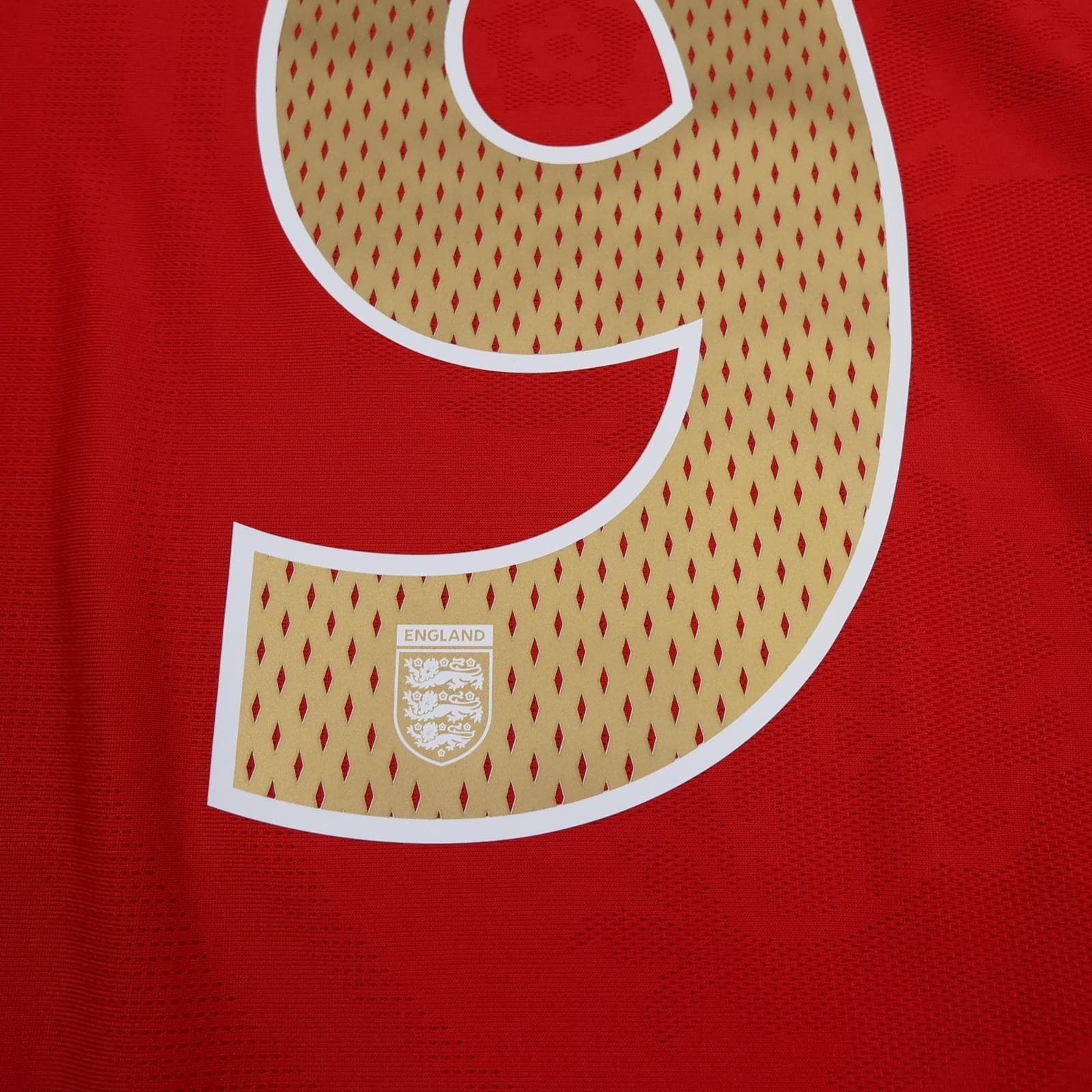 England Away Shirt Mens Medium Red 2006 2008 Football Umbro Rooney 9 Jersey photo 4
