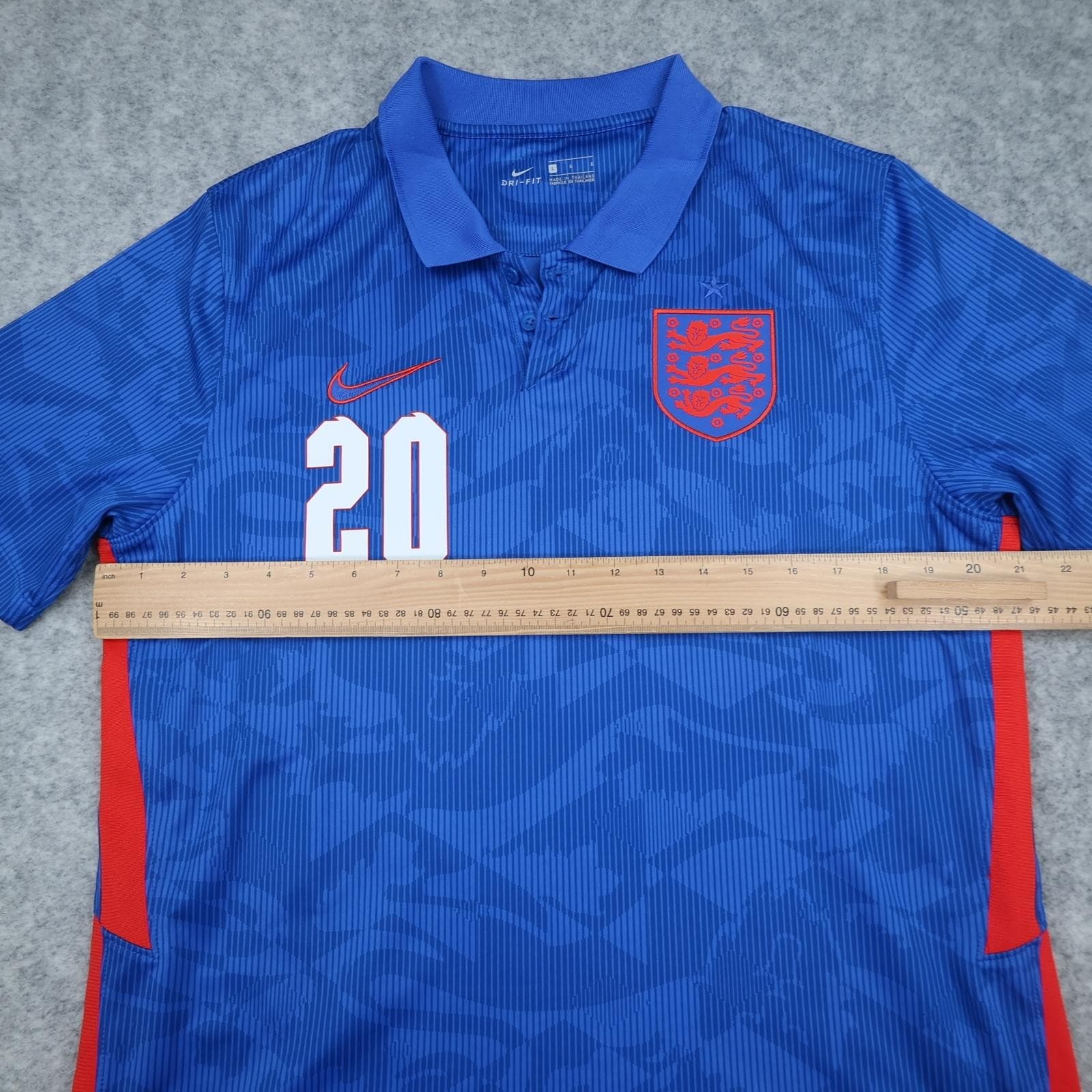 England Away Shirt Mens Large Blue 2020 2021 Football Nike Dri Fit Foden 20 photo 11