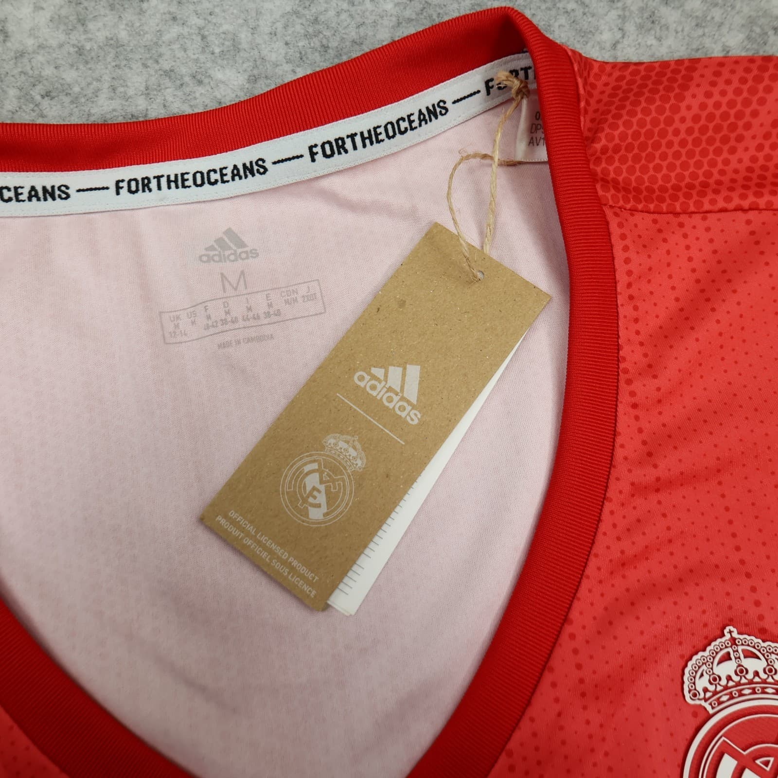 Real Madrid Shirt Medium Pink Third Kit 2018 2019 Adidas Jersey Womens Ladies photo 7