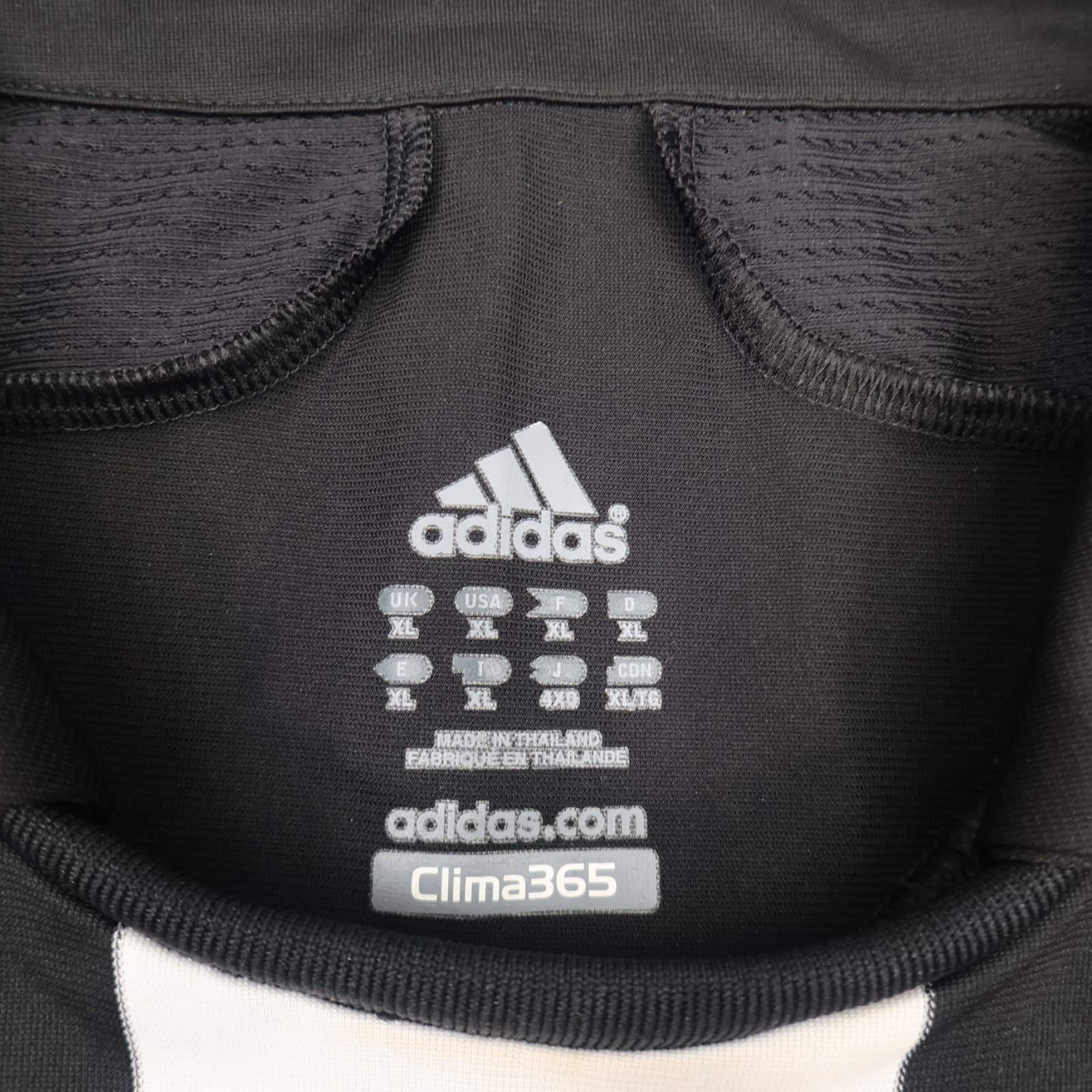 Newcastle United Shirt Extra Large Black Home Kit 2007 2009 Adidas Soccer Jersey photo 5