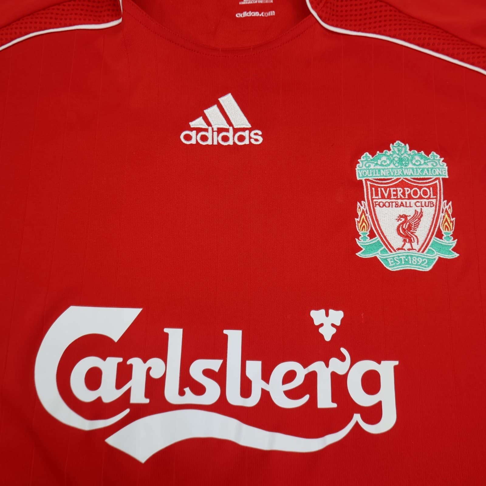 Liverpool Shirt Extra Large Red Home Kit 2006 2008 Adidas Jersey Steven Gerrard photo 5