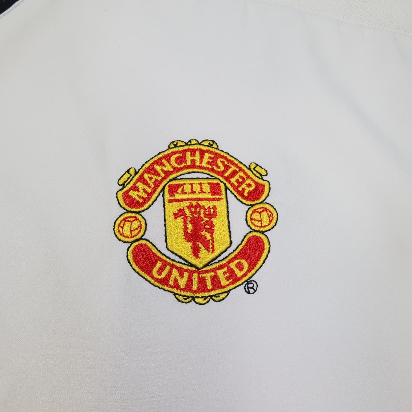 Vintage Manchester United Shirt Mens XL White Away Kit 2002 2003 Nike Vodafone photo 4