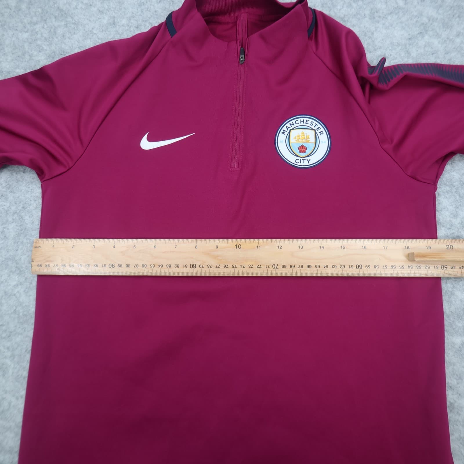 Manchester City Drill Top Medium Burgundy Training Tracksuit Nike 2017 2018 photo 9