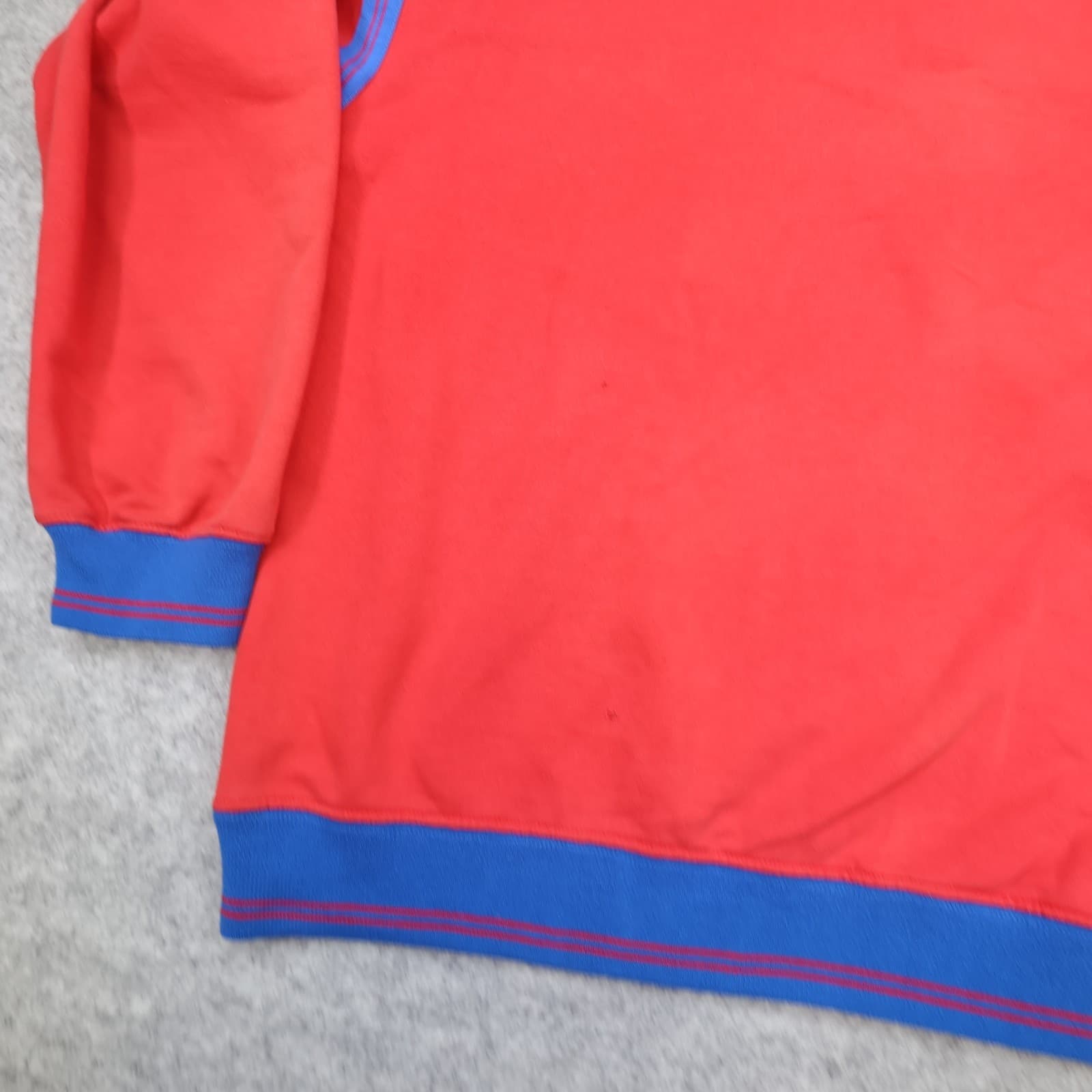 Vintage South Korea Jumper Large Nike Red Drill Top Pullover 1998 2000 1/4 Zip photo 15