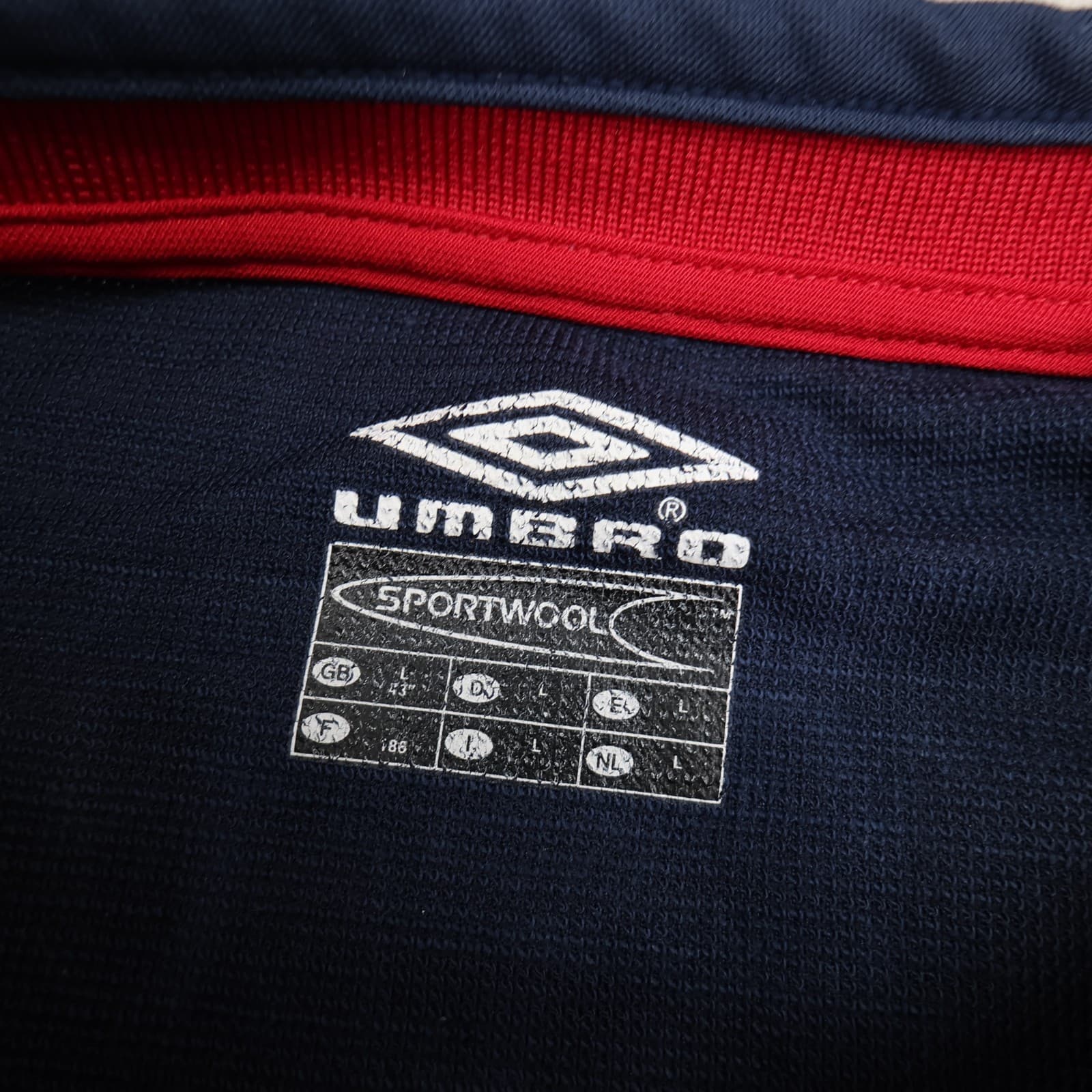 Manchester United Shirt Large Navy Third 2000 2001 Umbro David Beckham Jersey photo 7