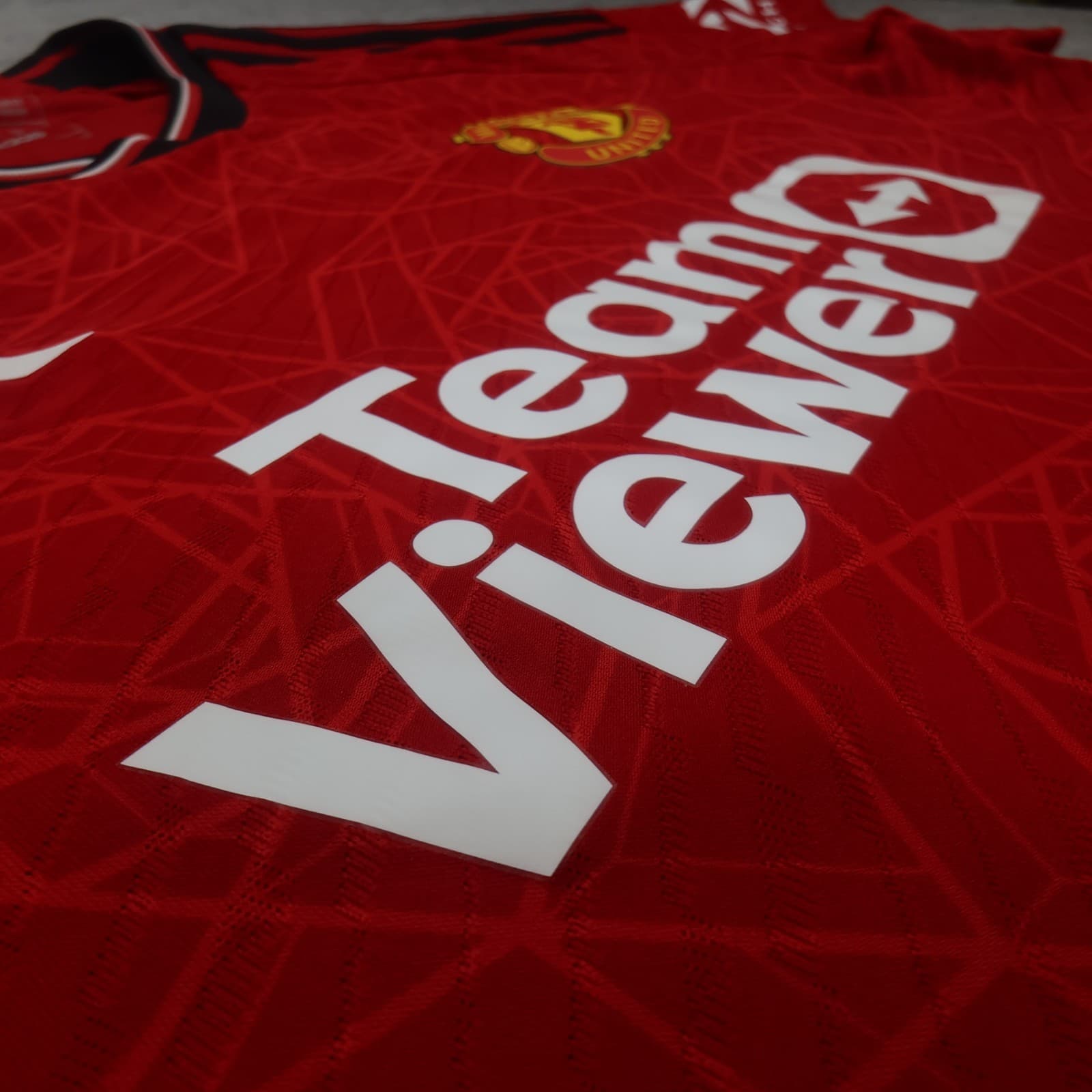 Manchester United Shirt Large Red Home Kit 2023 2024 Adidas Jersey Heat Ready photo 9