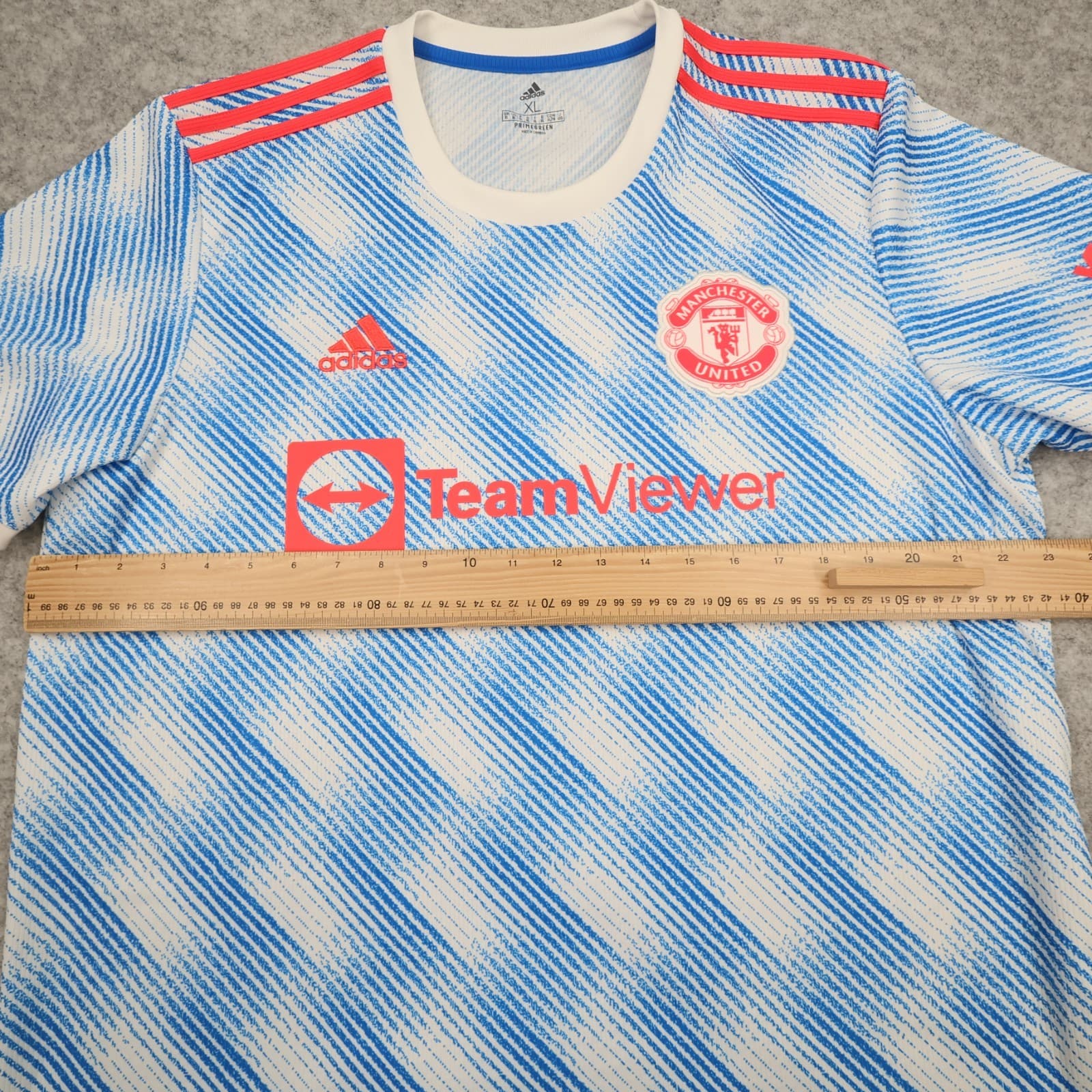 Manchester United Shirt Extra Large Blue Away Kit 2021 2022 Adidas Jersey photo 10
