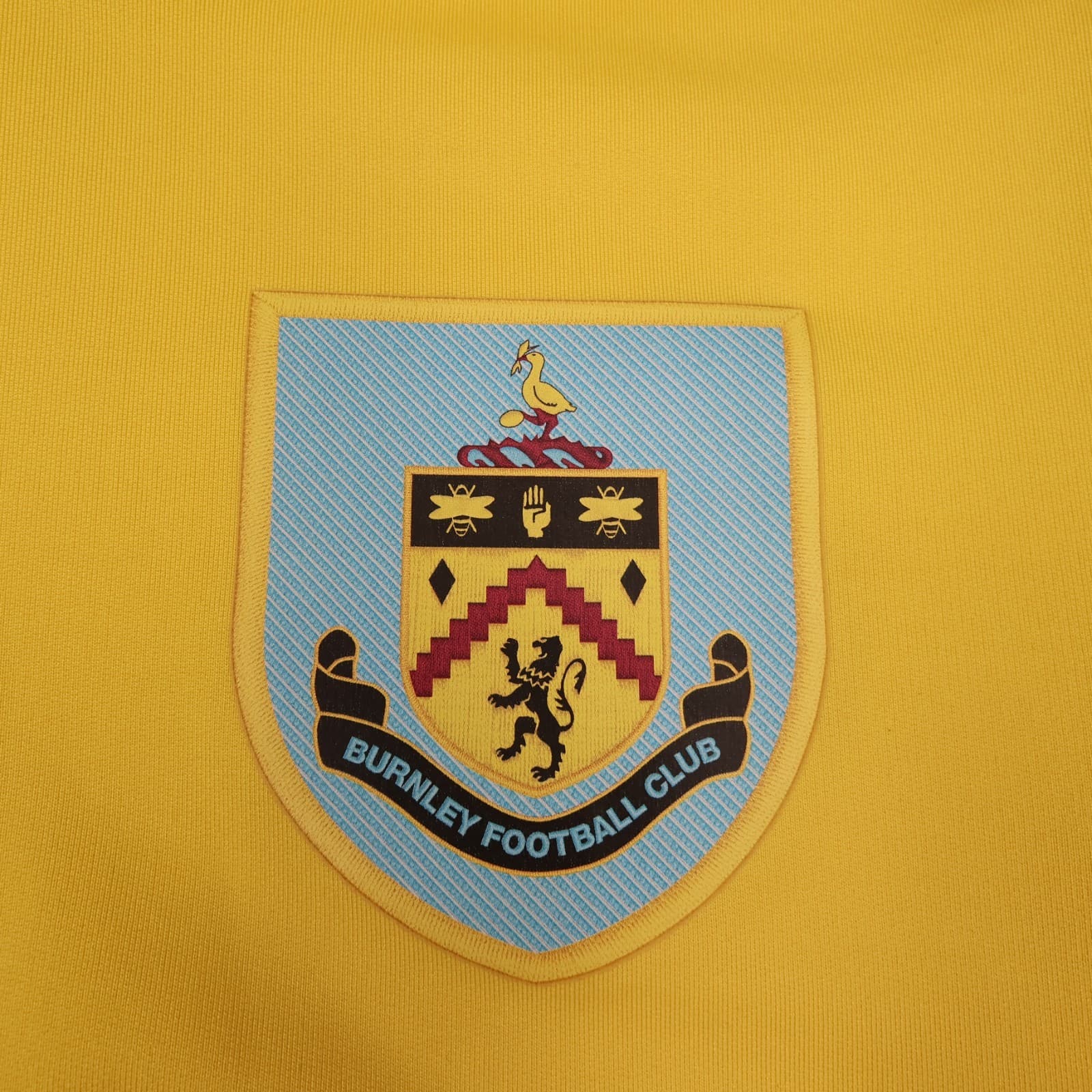 Burnley Football Jumper Medium Top 1/4 Zip Yellow Training 2020 2021 Pullover photo 6