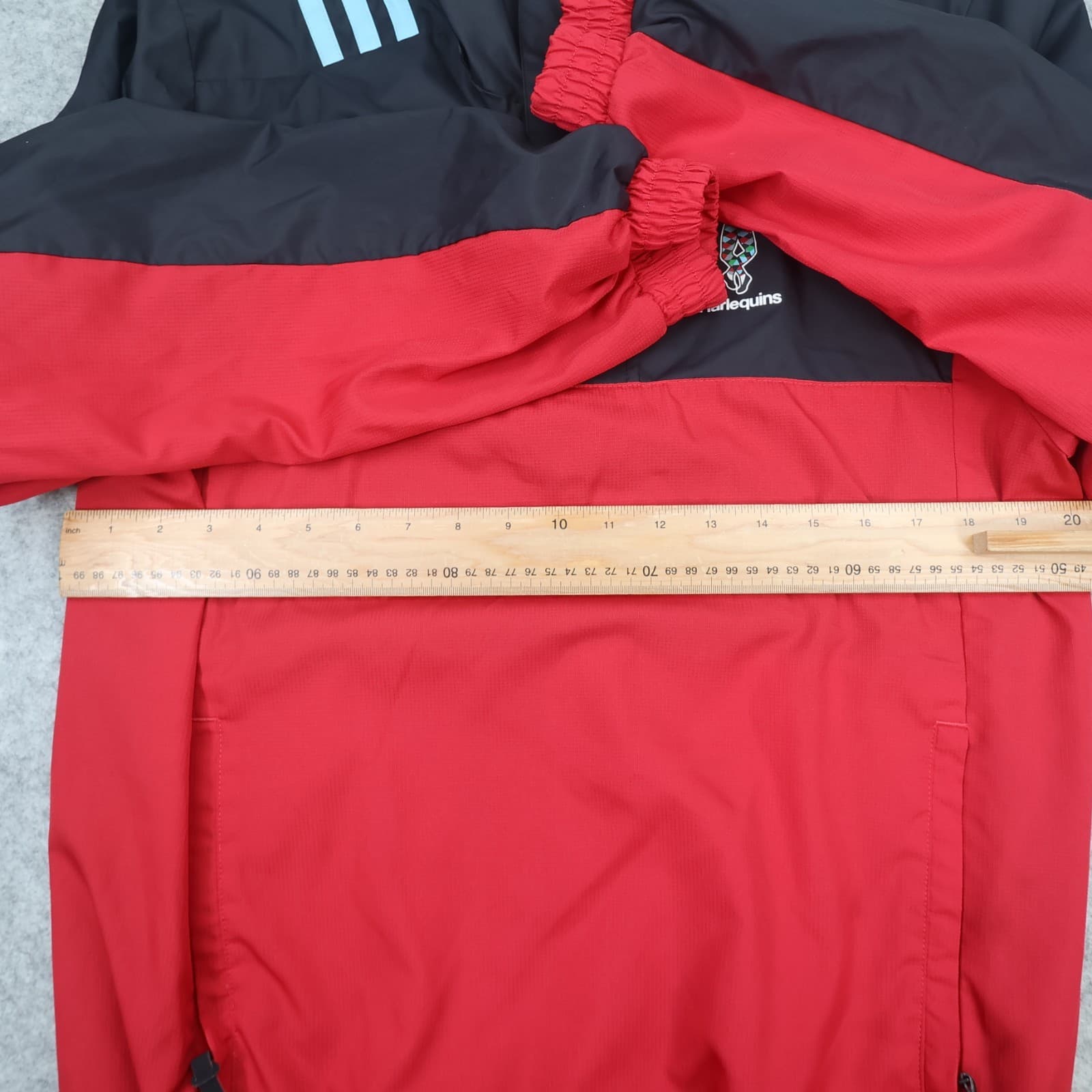 Harlequins Rugby Drill Top Small Red Kit Adidas Training Jacket 1/4 Zip Jacket photo 7