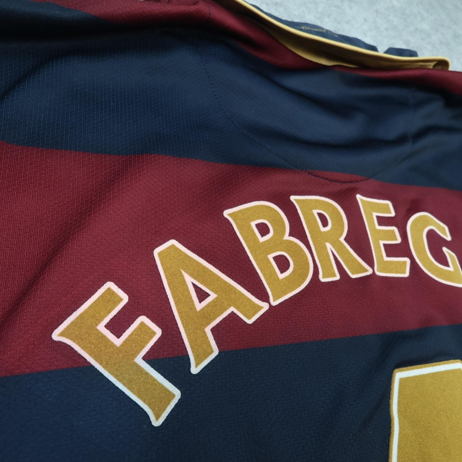 Arsenal Away Shirt Mens Large Blue 2008 2010 EPL Football Nike Fabregas 4 Jersey photo 7