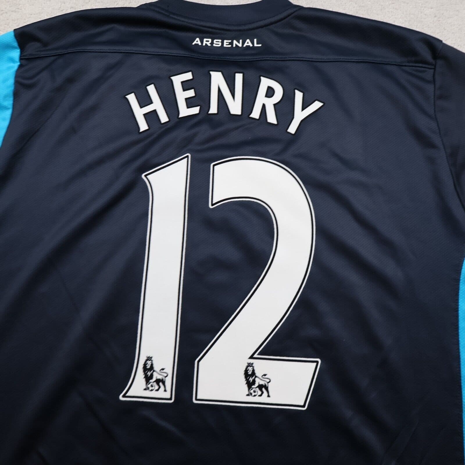 Arsenal Shirt Extra Large Blue Away Kit 2011 2012 Nike Football Jersey Henry 12 photo 9