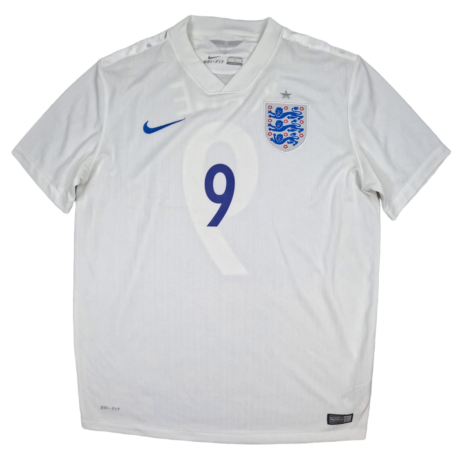 England Football Shirt Medium White Home 2014 2015 Nike Harry Kane 9 Jersey photo 2