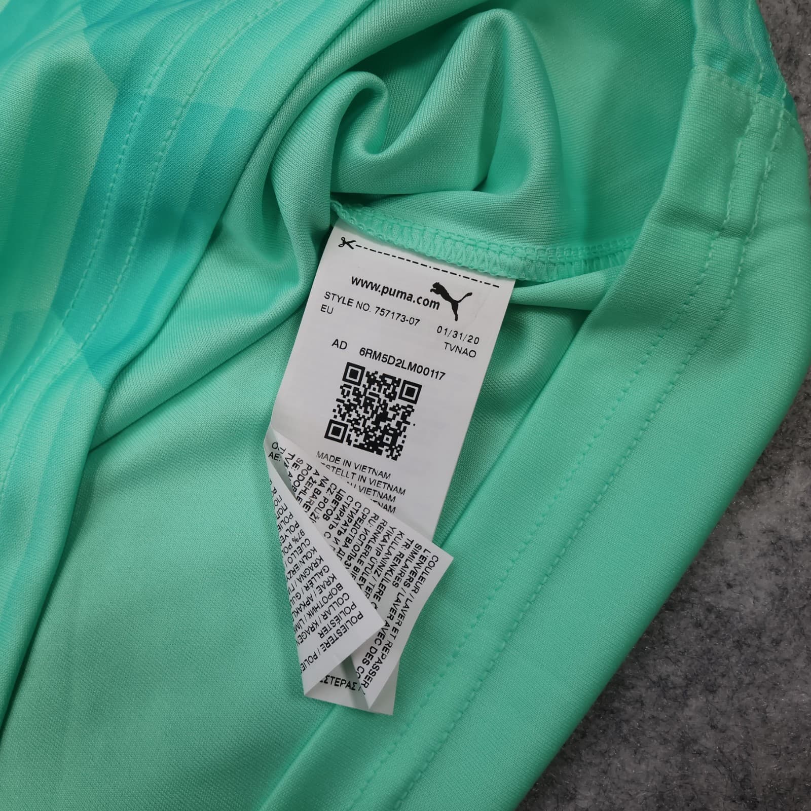Borussia Dortmund Goalkeeper Shirt Large Green Puma Jersey 2020 2021 Jersey photo 9