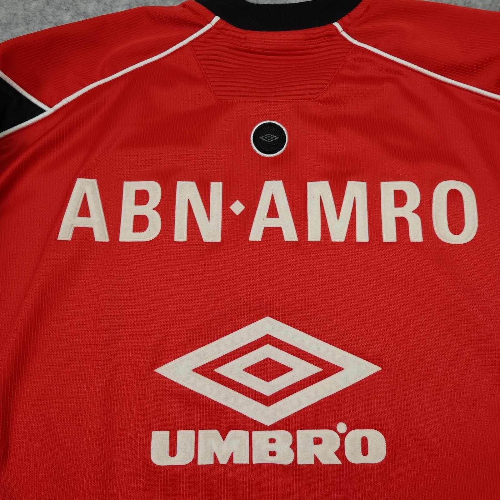 Vintage Ajax Shirt Mens XL Red Training 1998 1999 Umbro ABN AMRO 90s Jersey photo 13