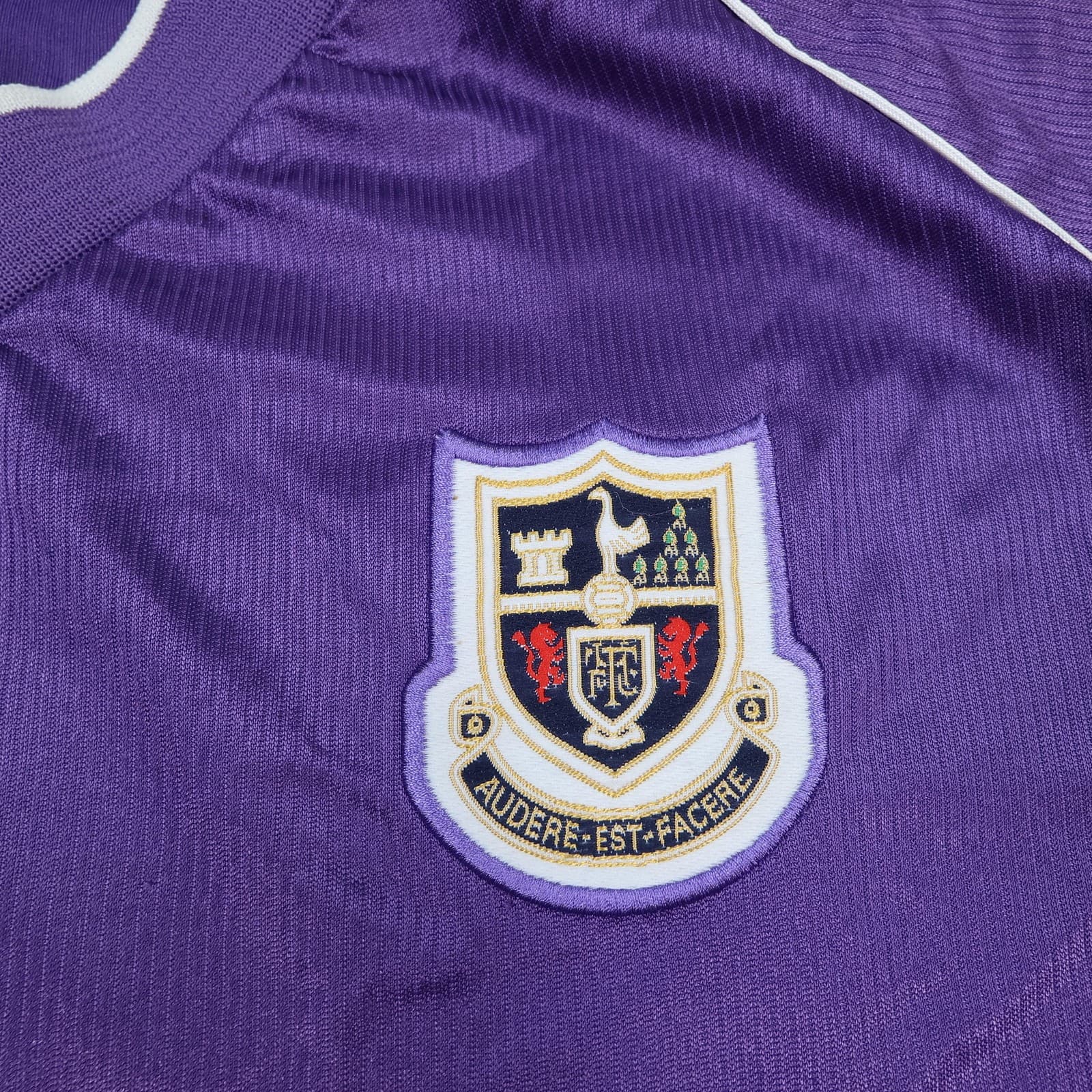 Vintage Tottenham Hotspur Shirt Mens XL Purple Away 1998 1999 Football Pony HP photo 4