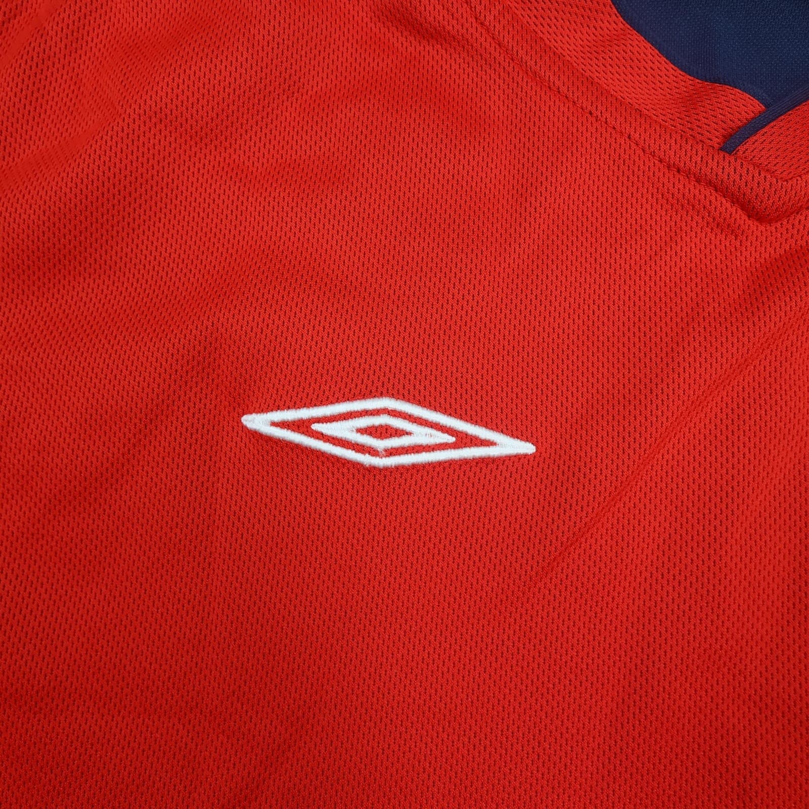 Vintage England Away Shirt Extra Large Boys Red 2002 2004 Football Umbro Jersey photo 5