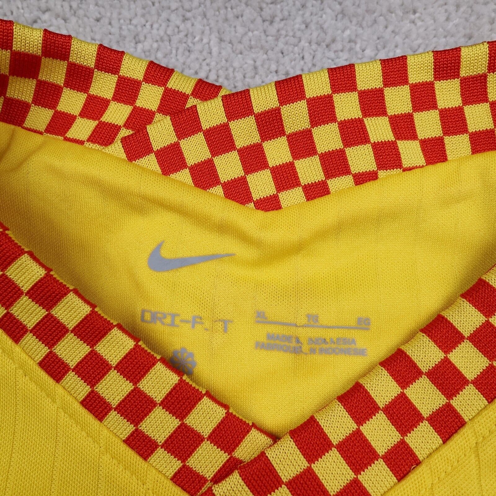 Liverpool Shirt Extra Large Yellow 3rd Kit 2021 2022 Nike Jersey Mo Salah 11 photo 4