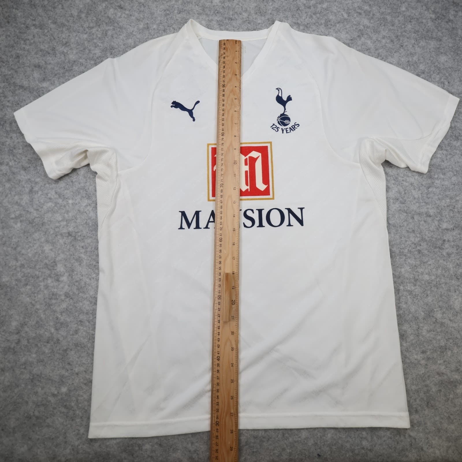 Tottenham Hotspur Shirt Medium White Home Kit 2007 2008 Puma Jersey Spurs photo 12