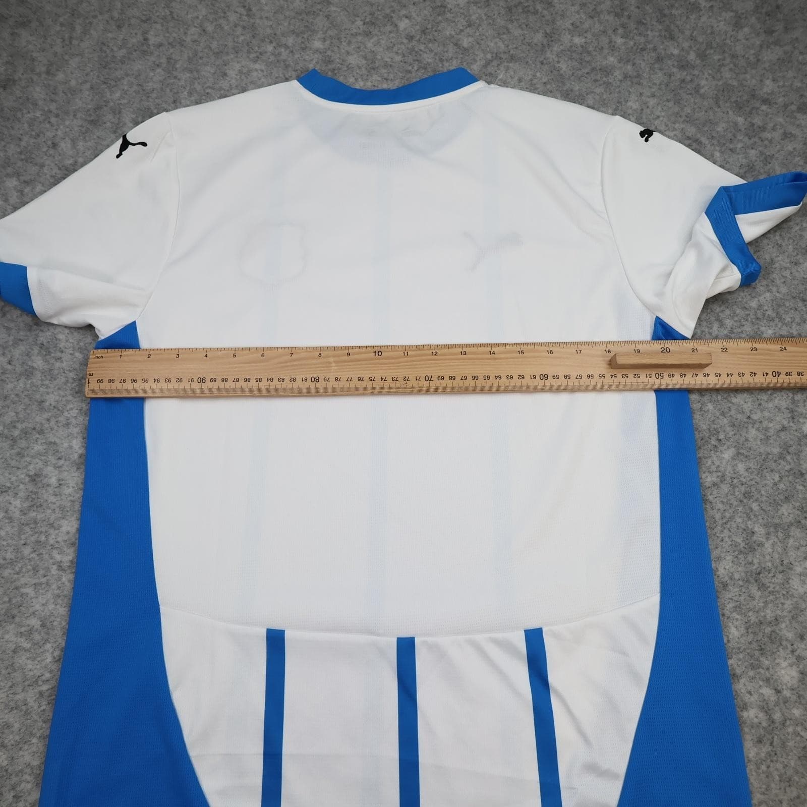 US Sassuolo Shirt Mens Large White 2024 2025 Home Blue Puma DryCELL Jersey photo 7
