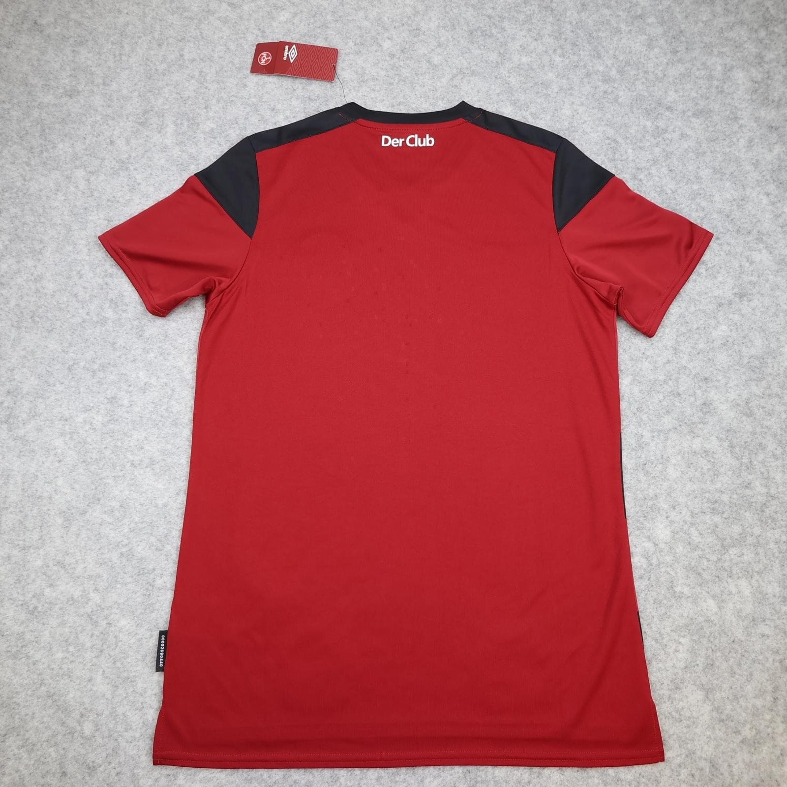 FC Nurnberg Shirt Mens Medium Red Black Home Bundesliga Football Umbro Jersey photo 2